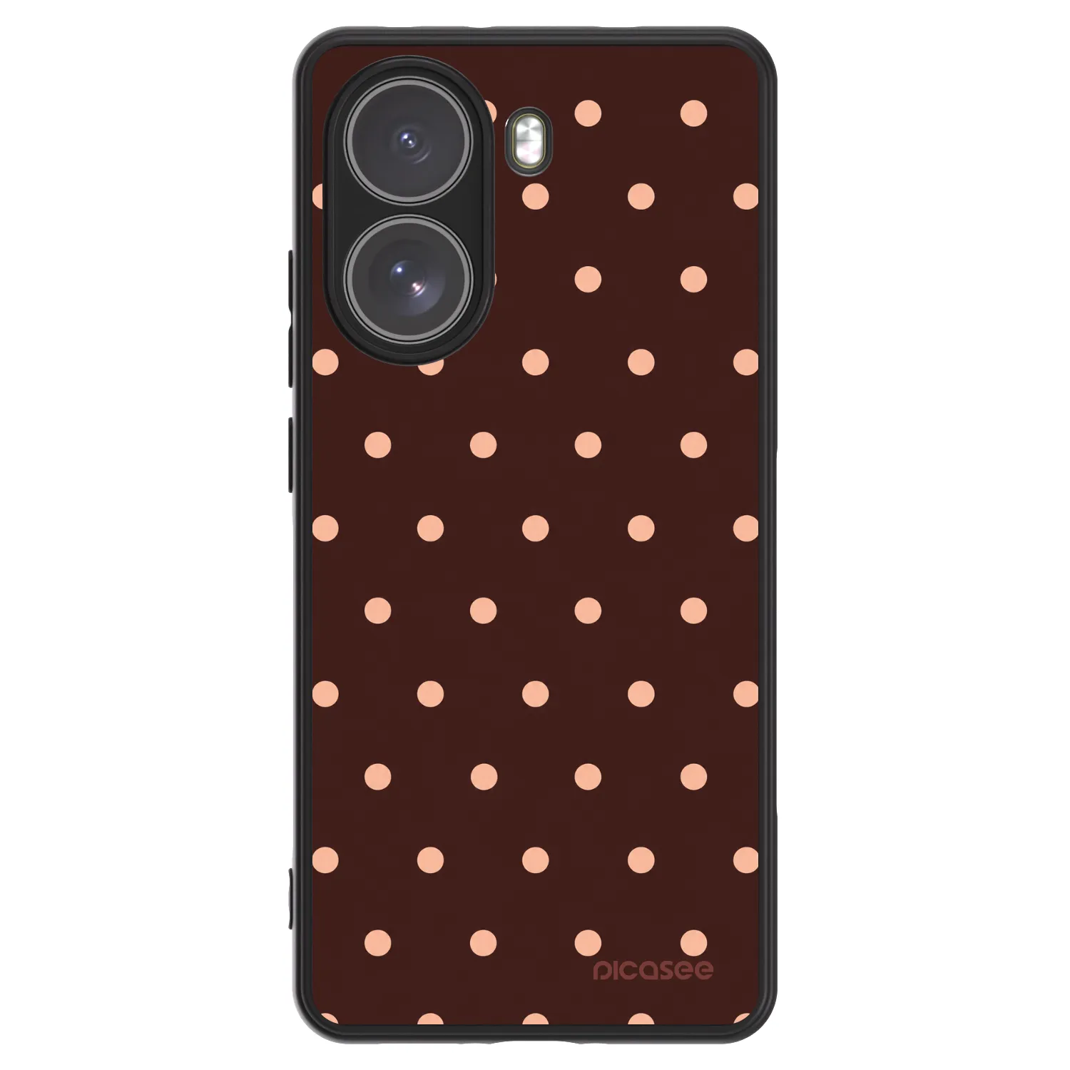 Picasee ULTIMATE CASE pro Xiaomi Poco X7 - Peach Dots & Chocolate