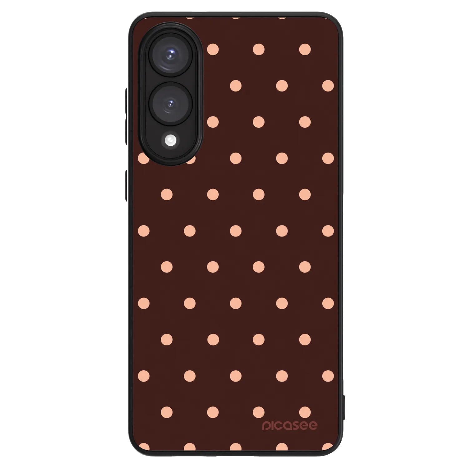 Picasee ULTIMATE CASE pro Samsung Galaxy S25 Edge 5G - Peach Dots & Chocolate
