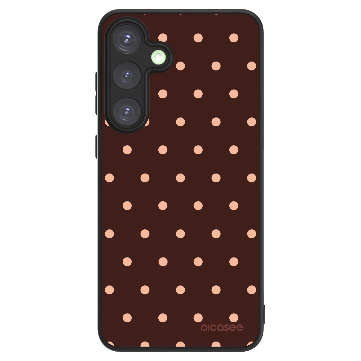 Picasee ULTIMATE CASE PowerShare pro Samsung Galaxy S25+ 5G - Peach Dots & Chocolate