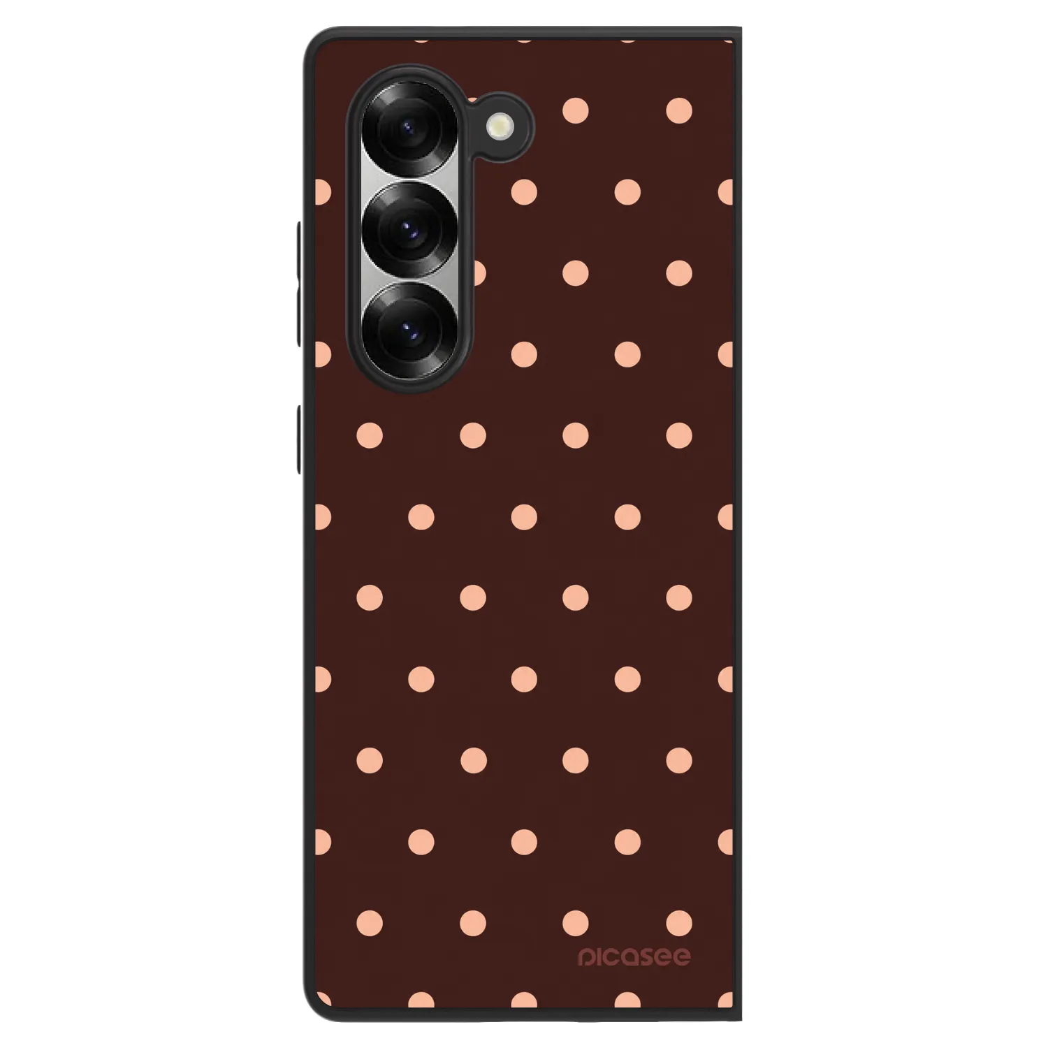 Picasee ULTIMATE CASE pro Samsung Galaxy Z Fold6 5G - Peach Dots & Chocolate