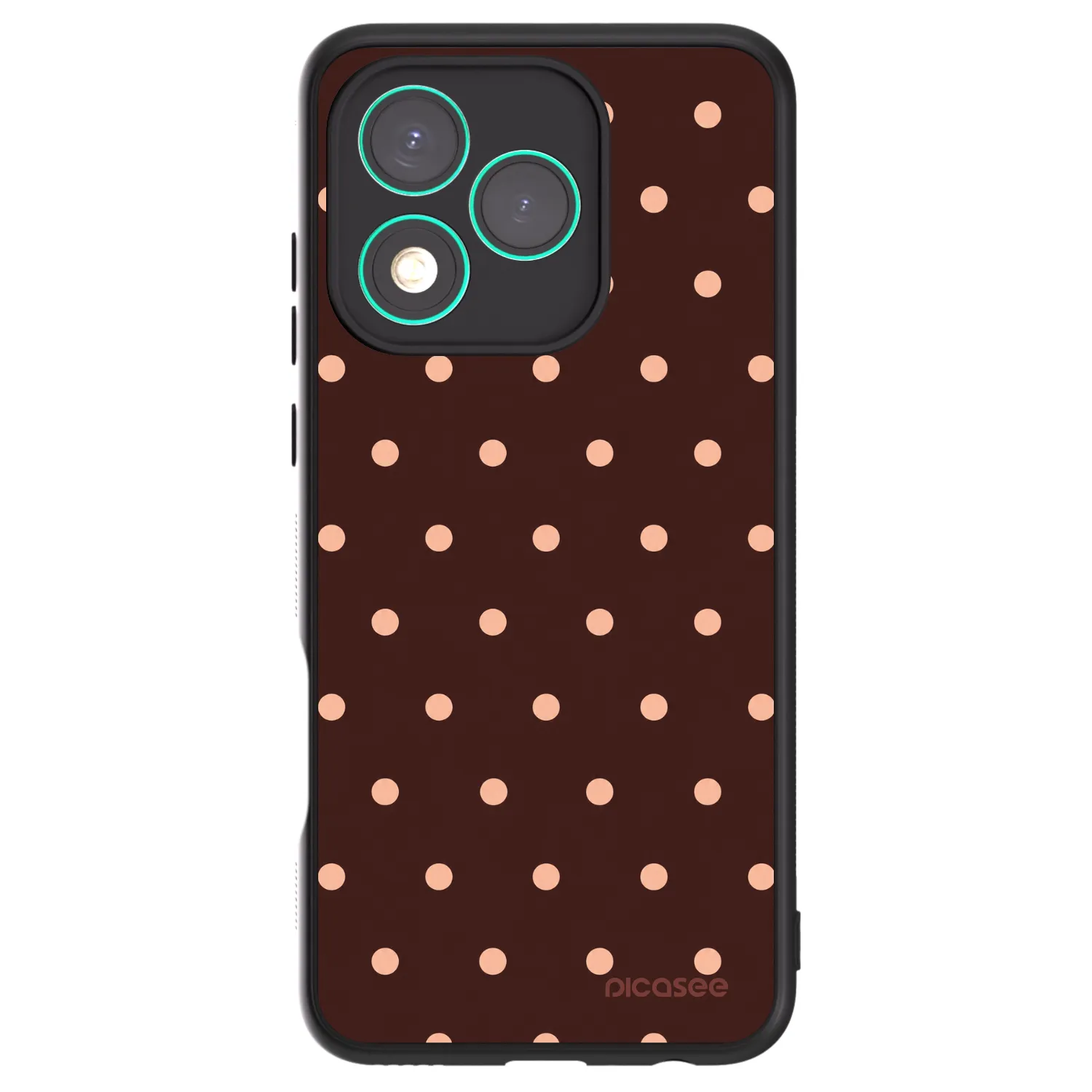 Picasee ULTIMATE CASE pro Honor 400 Lite 5G - Peach Dots & Chocolate