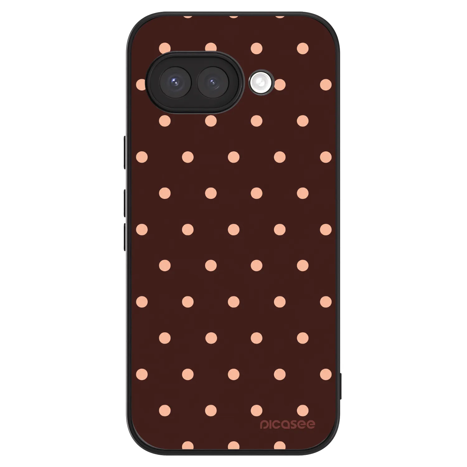 Picasee ULTIMATE CASE pro Google Pixel 9a - Peach Dots & Chocolate