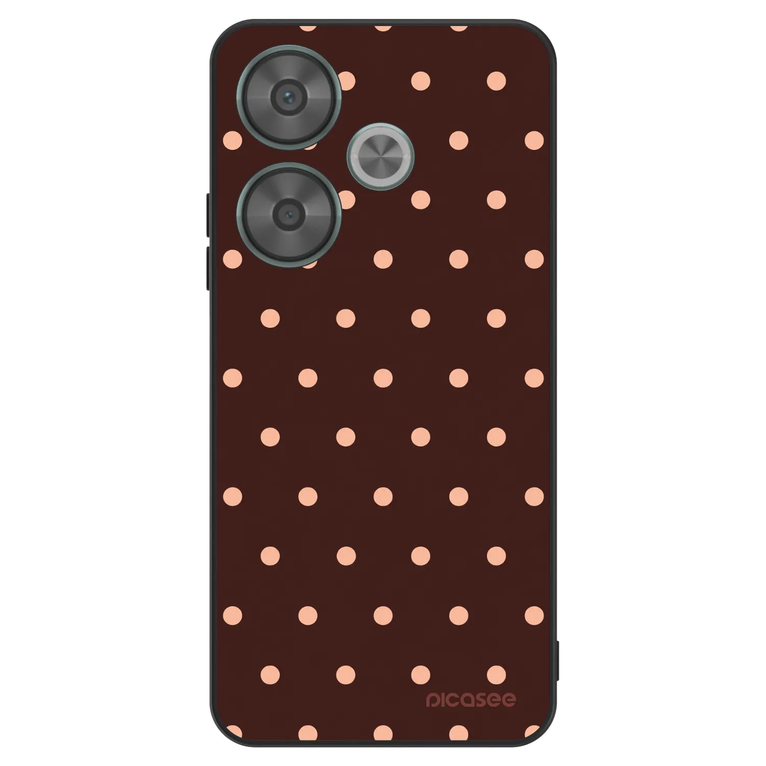 Picasee ULTIMATE CASE pro Xiaomi Poco F6 - Peach Dots & Chocolate