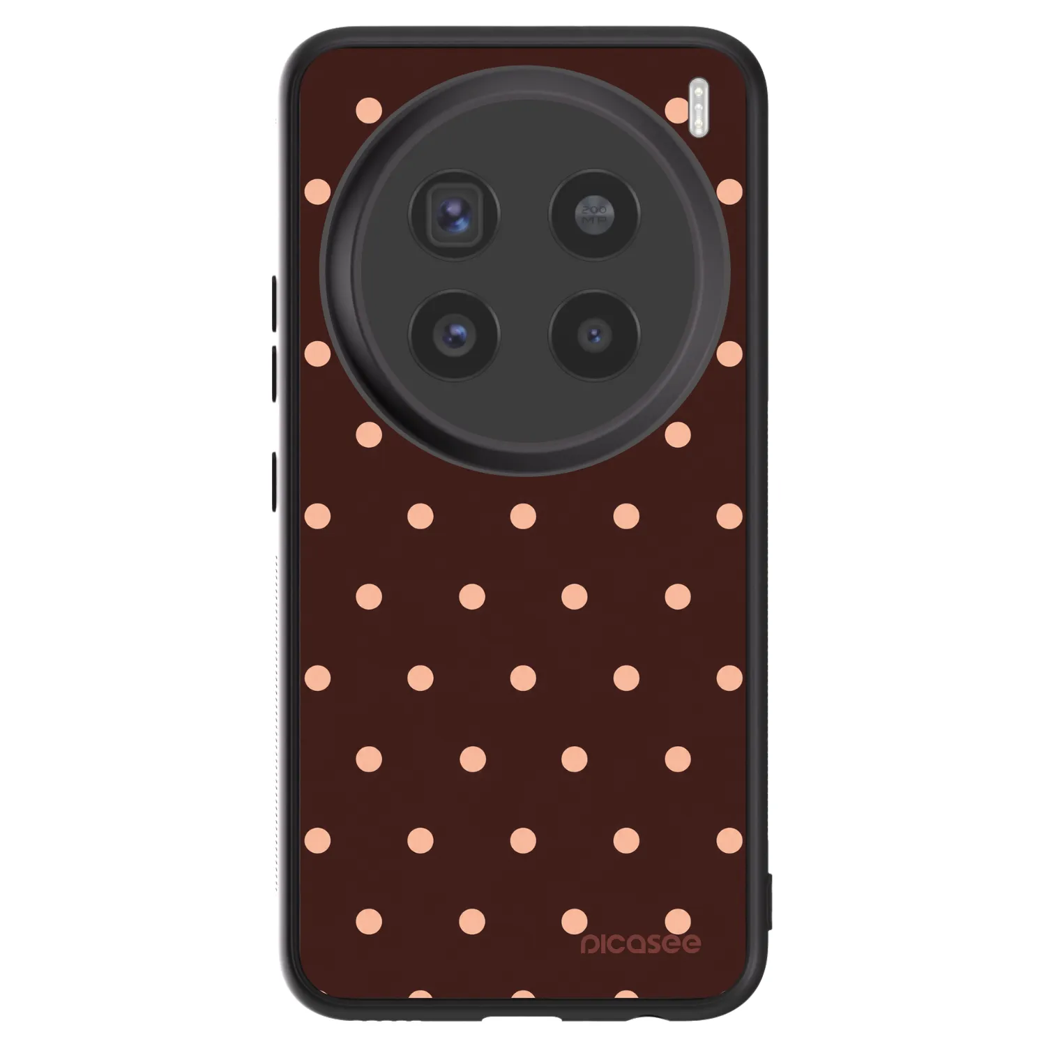 Picasee ULTIMATE CASE pro Vivo X200 Pro - Peach Dots & Chocolate