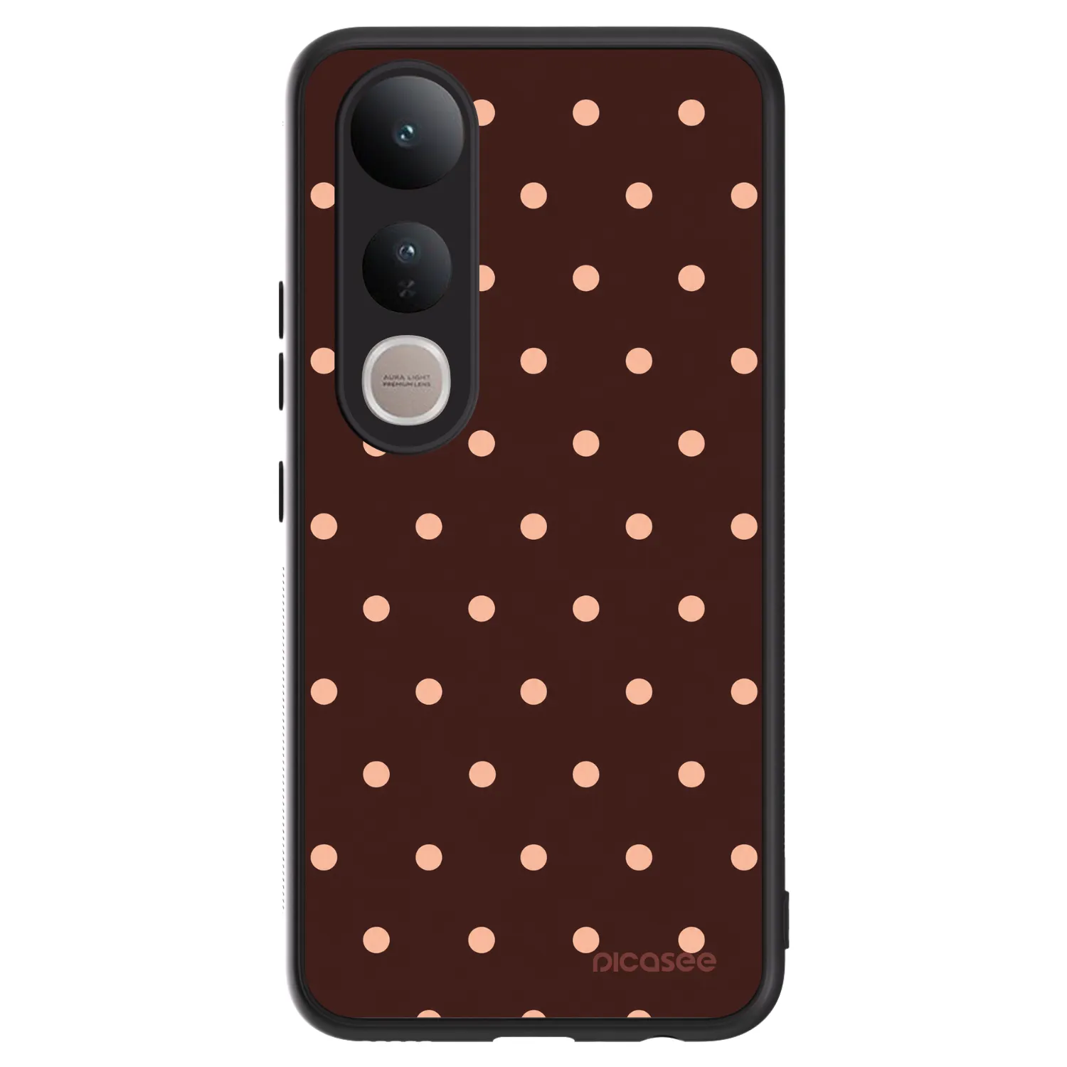 Picasee ULTIMATE CASE pro Vivo V50 Lite 5G - Peach Dots & Chocolate