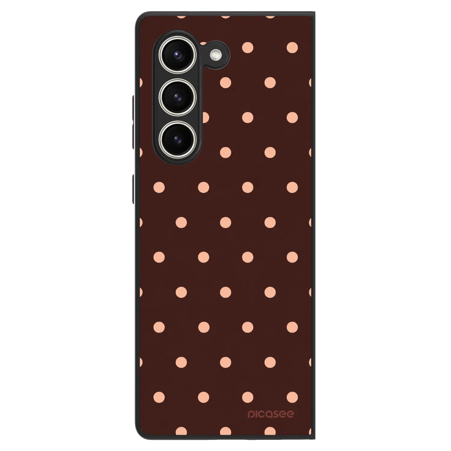 Picasee ULTIMATE CASE pro Samsung Galaxy Z Fold5 5G - Peach Dots & Chocolate