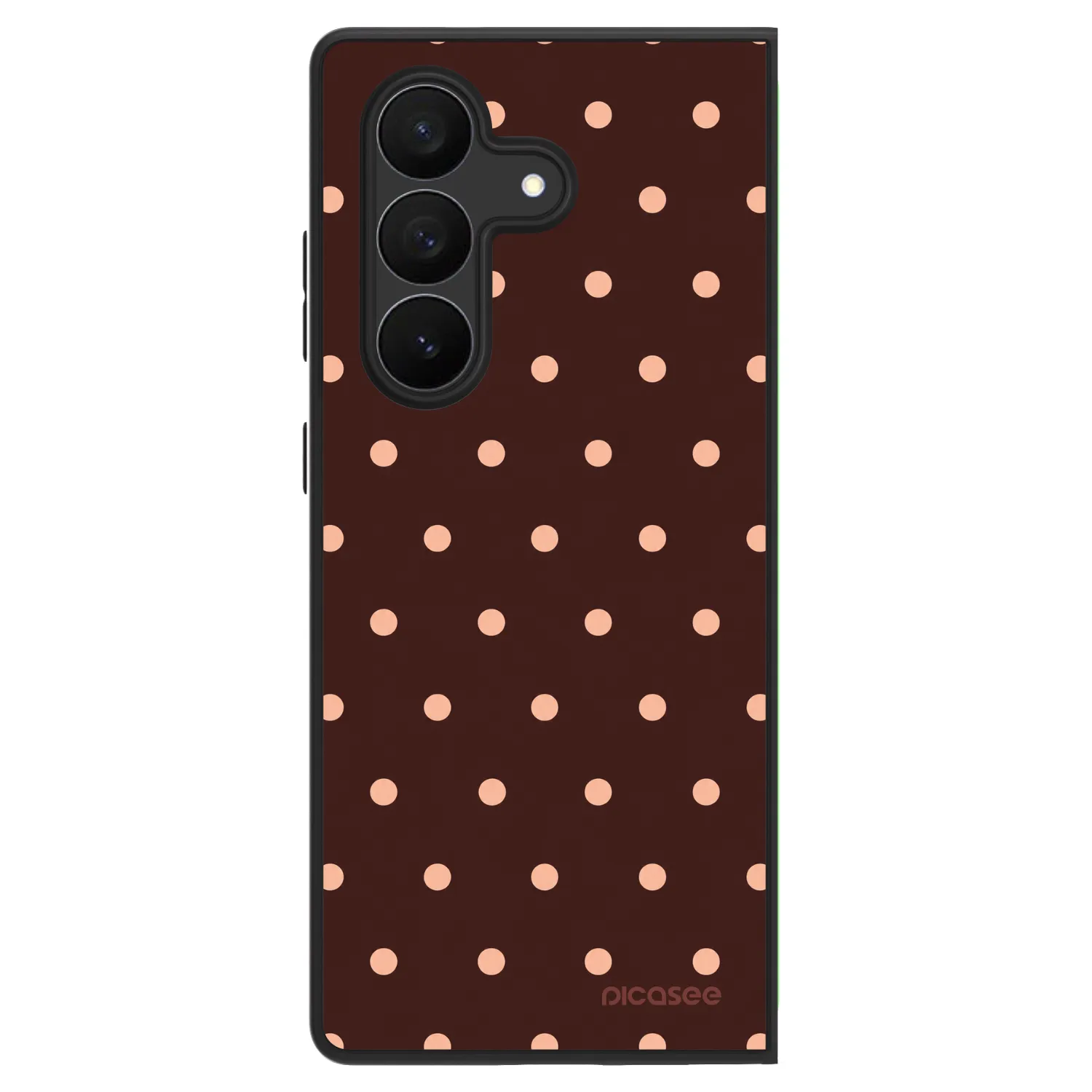 Picasee ULTIMATE CASE pro Samsung Galaxy Z Fold7 5G - Peach Dots & Chocolate