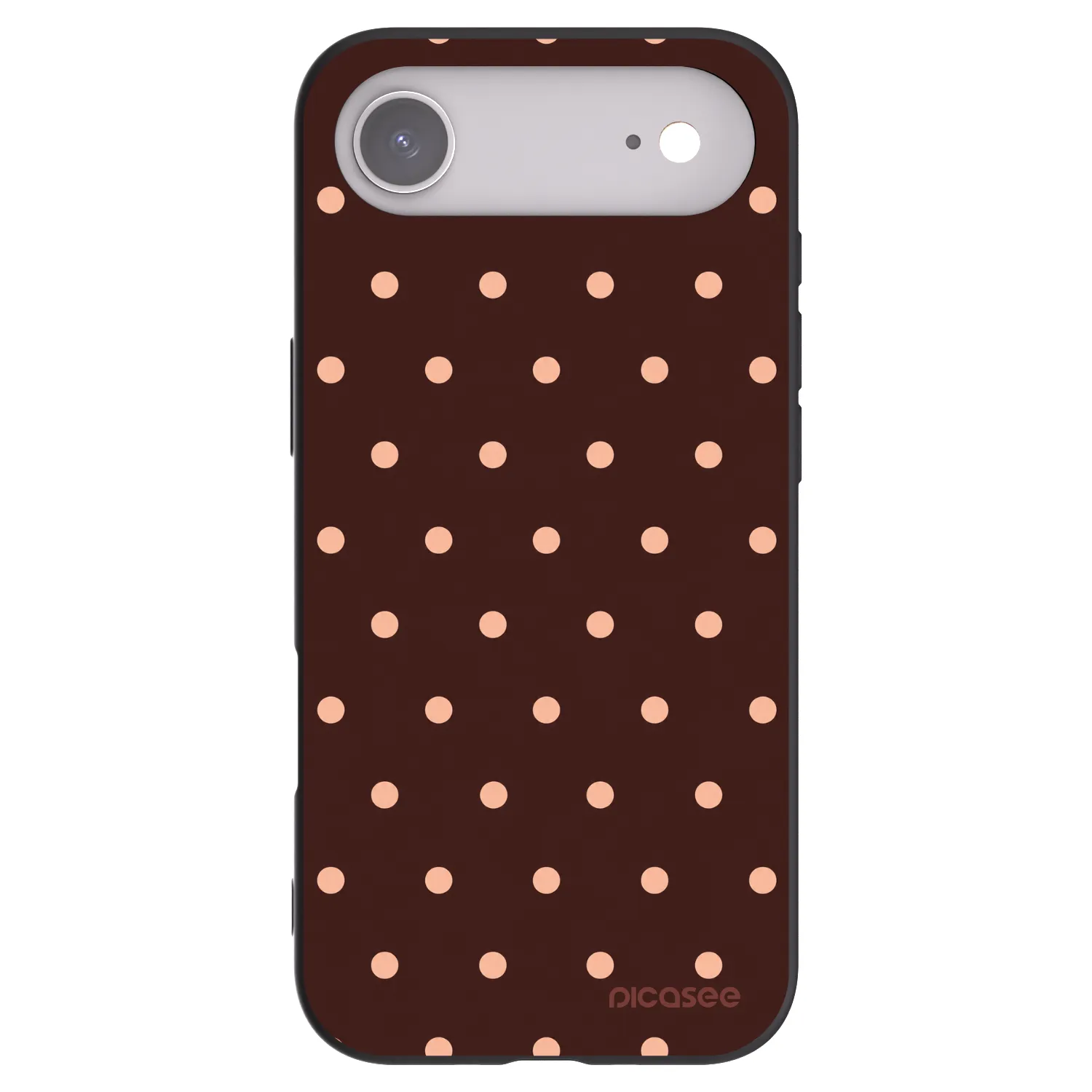 Picasee silikónový čierny obal pre Apple iPhone Air - Peach Dots & Chocolate