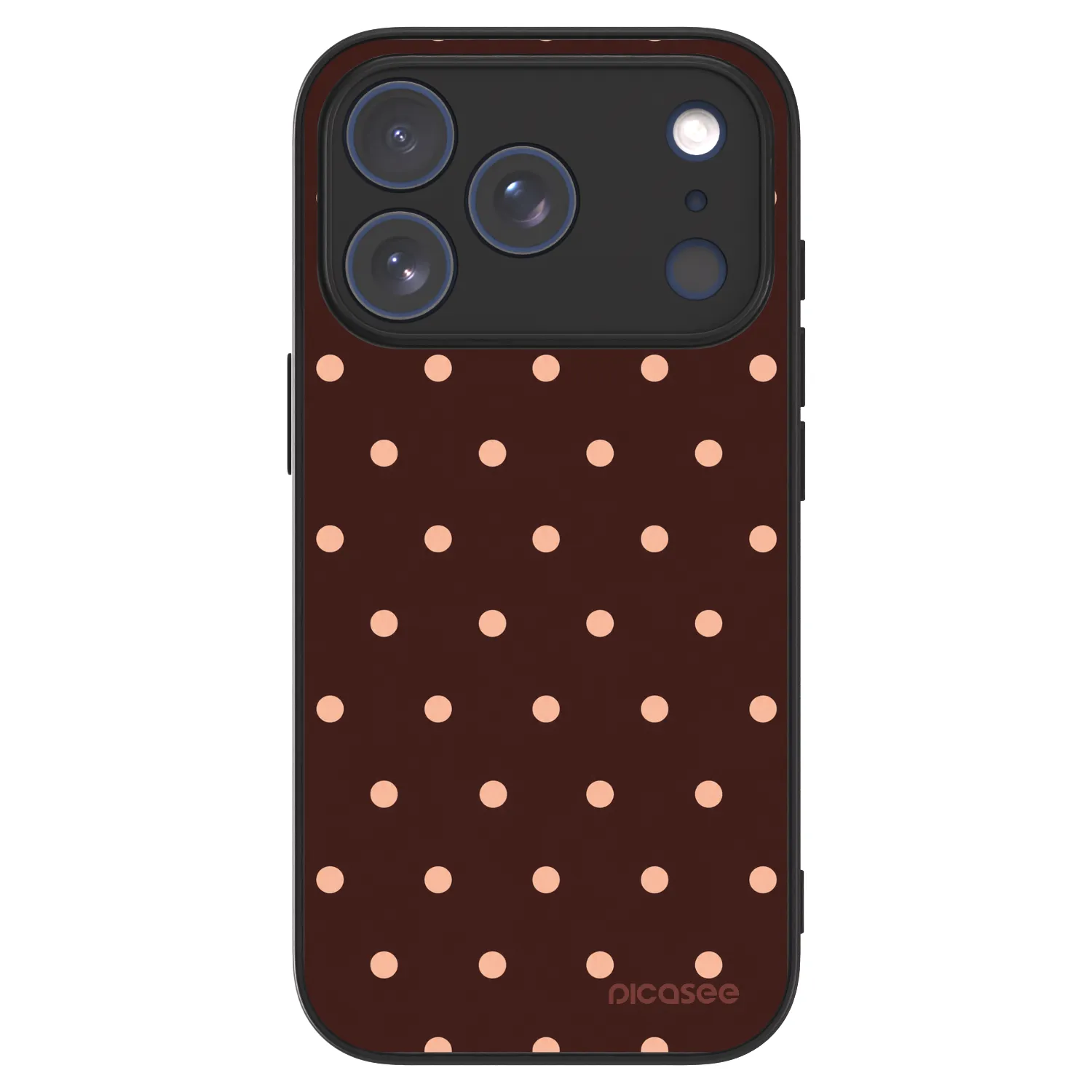 Picasee ULTIMATE CASE pro Apple iPhone 17 Pro - Peach Dots & Chocolate