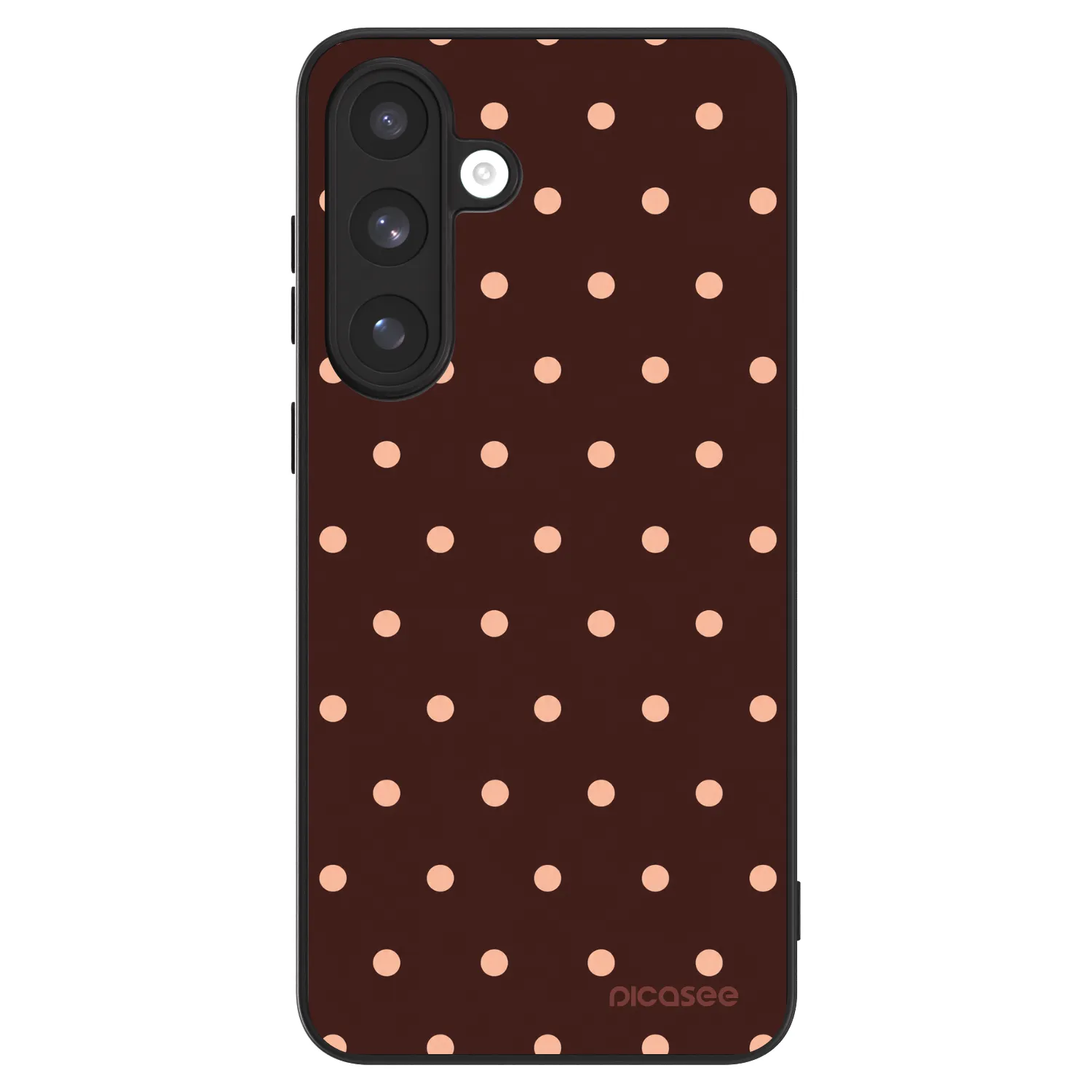 Picasee ULTIMATE CASE pro Samsung Galaxy S25 FE 5G - Peach Dots & Chocolate