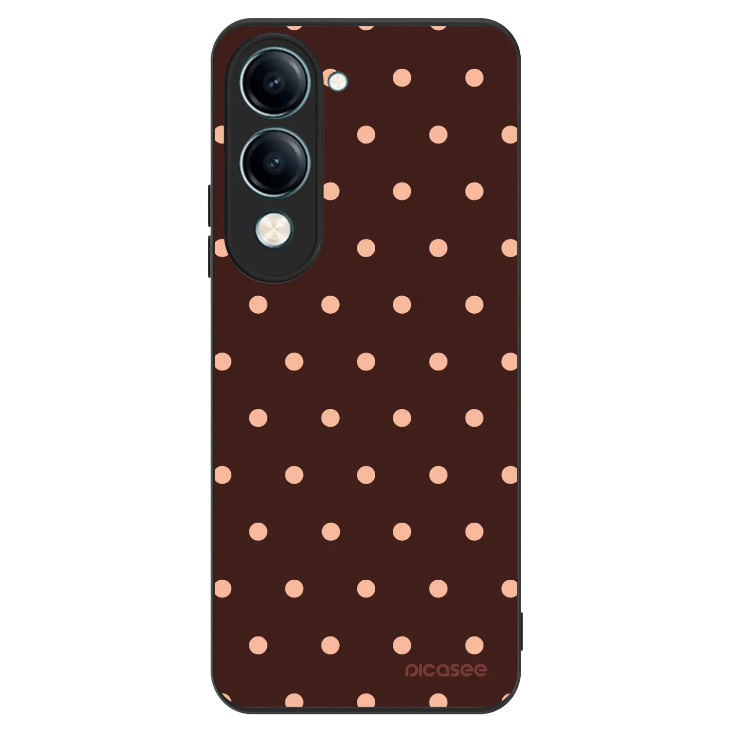Picasee ULTIMATE CASE pro Vivo Y29s 5G - Peach Dots & Chocolate