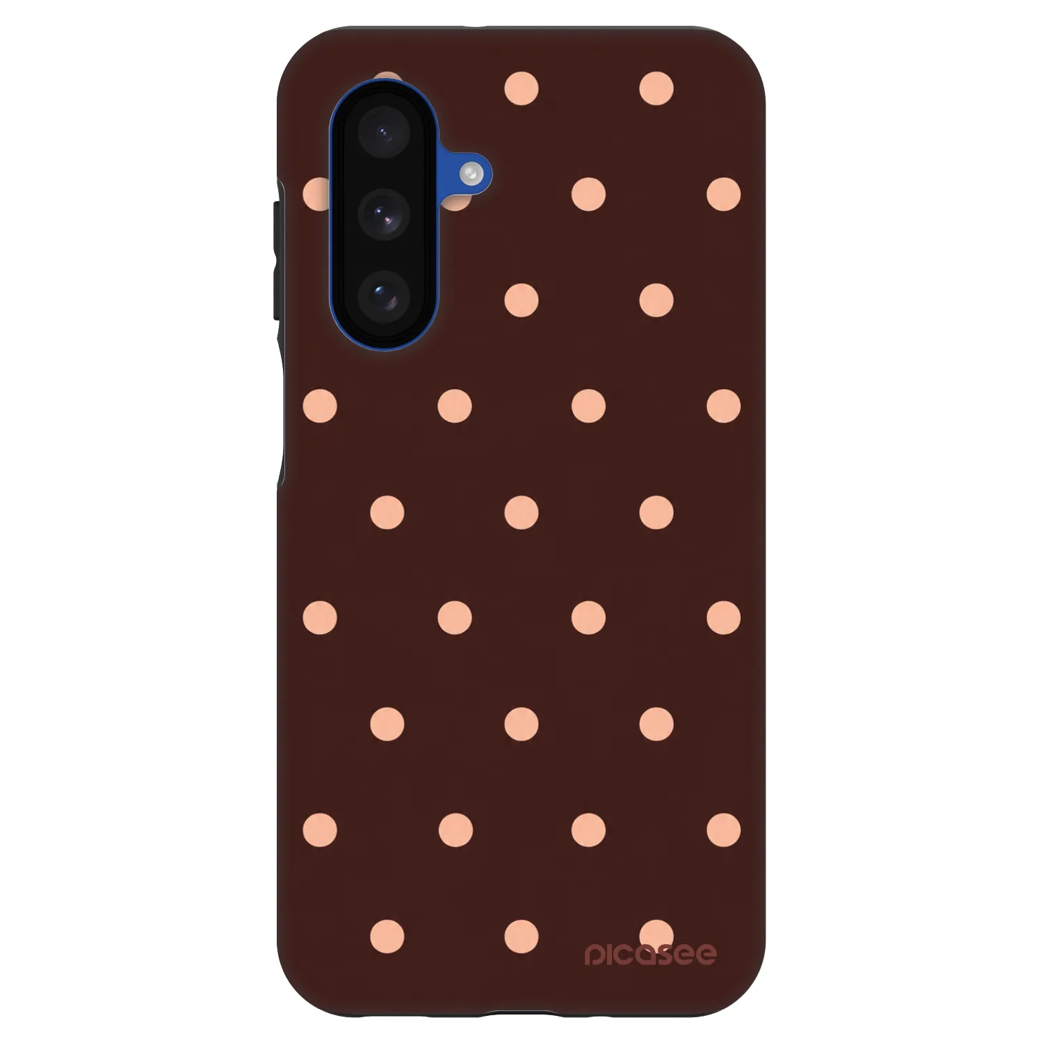 Picasee Fashion Case pre Samsung Galaxy A17 5G - Peach Dots & Chocolate