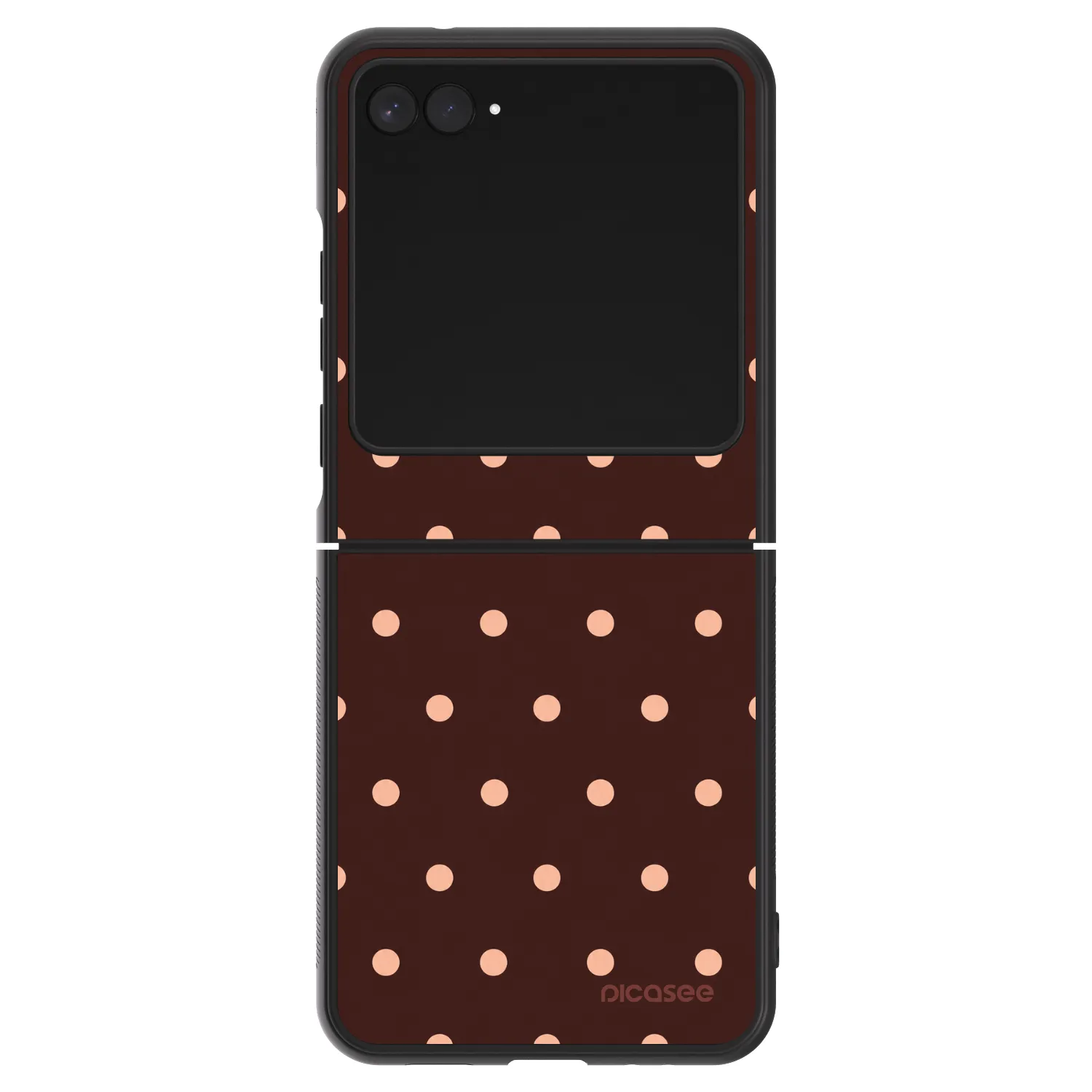 Picasee ULTIMATE CASE pro Motorola Razr 60 - Peach Dots & Chocolate