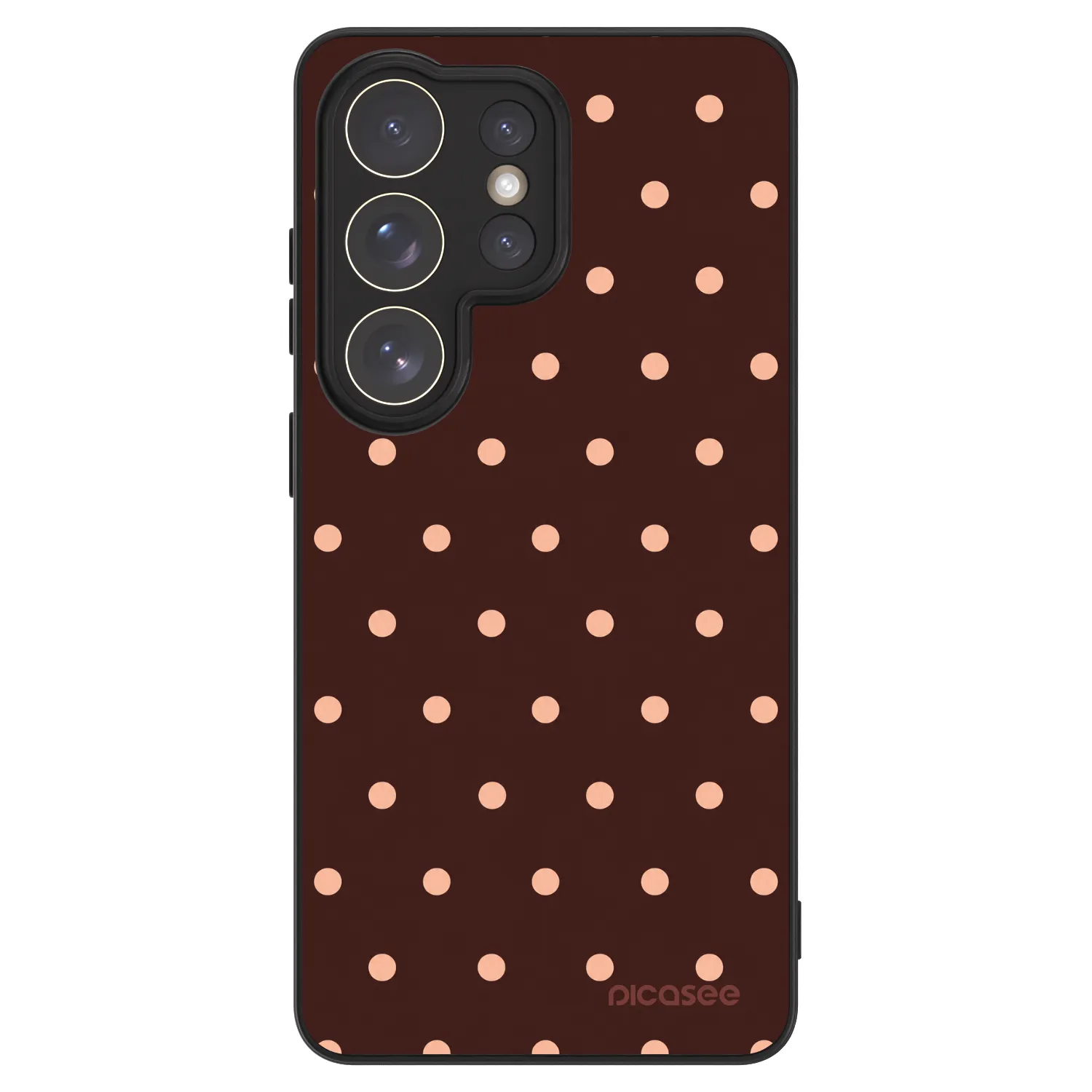 Picasee ULTIMATE CASE pro Samsung Galaxy S26 Ultra - Peach Dots & Chocolate