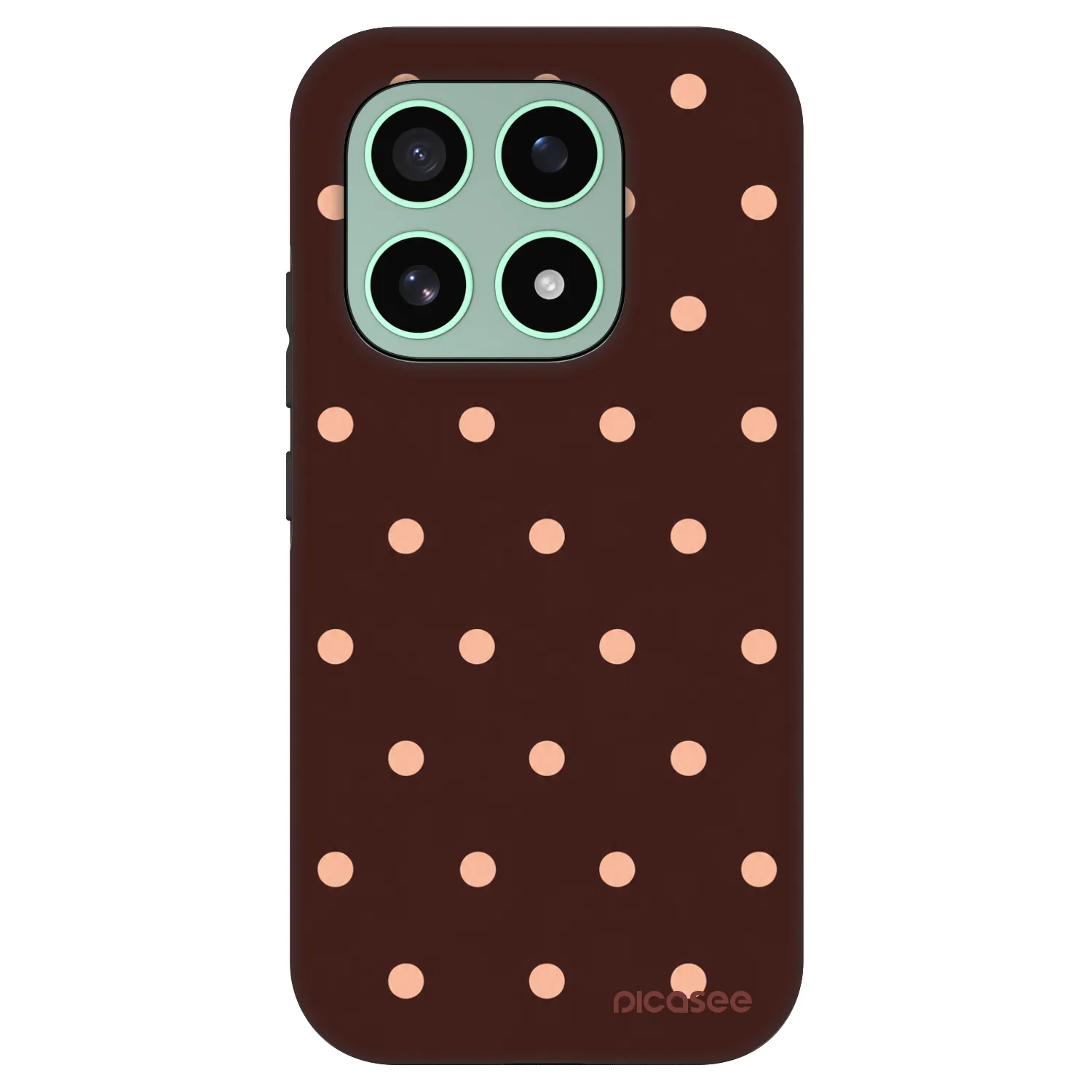 Picasee Fashion Case pre Xiaomi 17 - Peach Dots & Chocolate