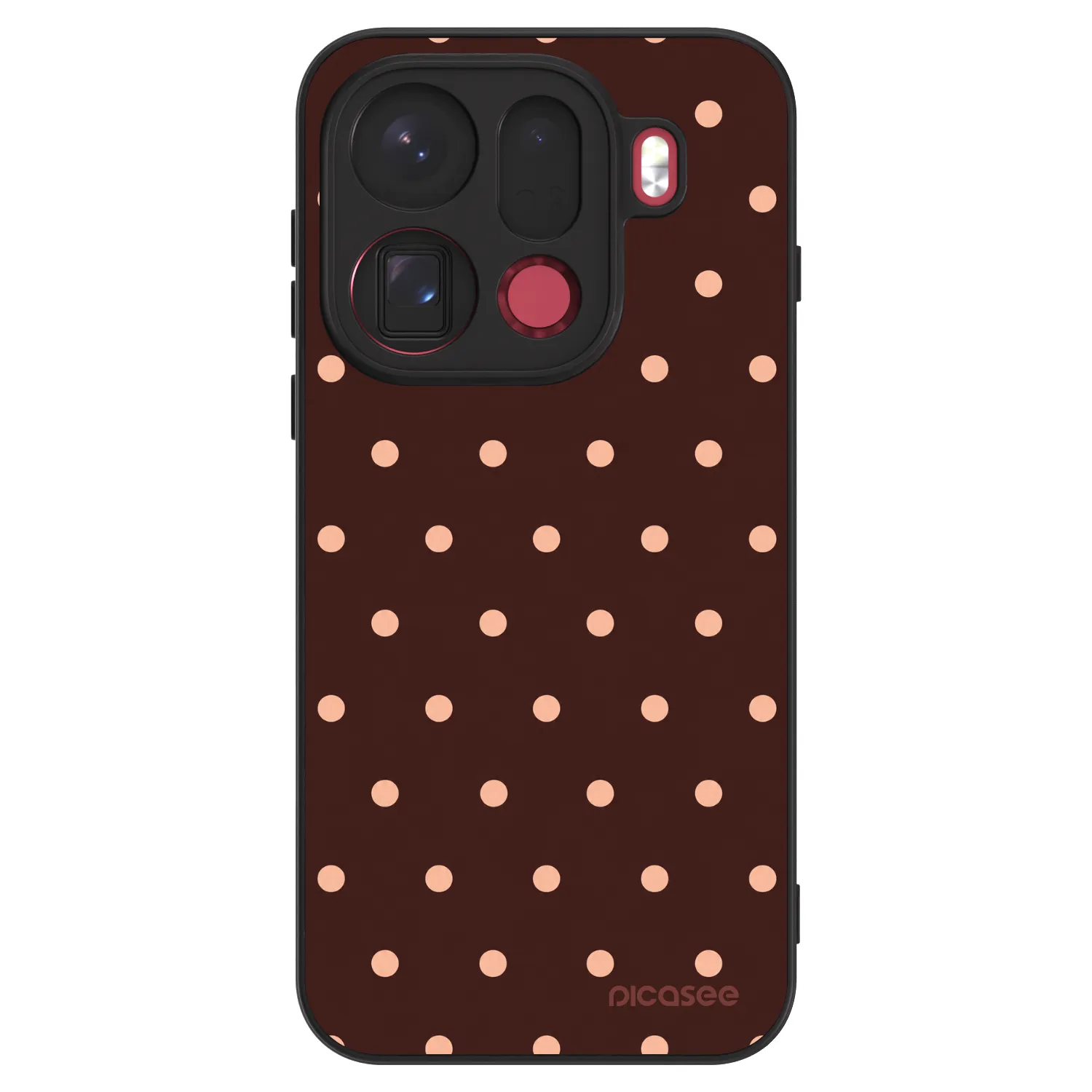 Picasee ULTIMATE CASE pro OPPO Find X9 Pro - Peach Dots & Chocolate