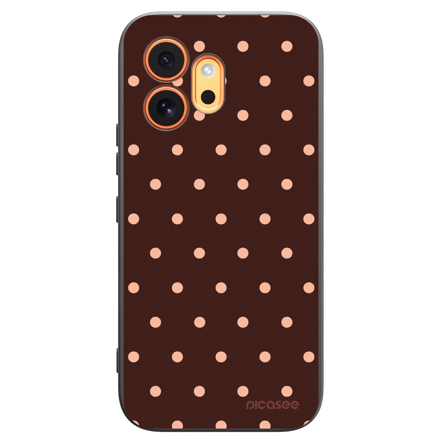 Picasee silikónový čierny obal pre Honor 600 - Peach Dots & Chocolate