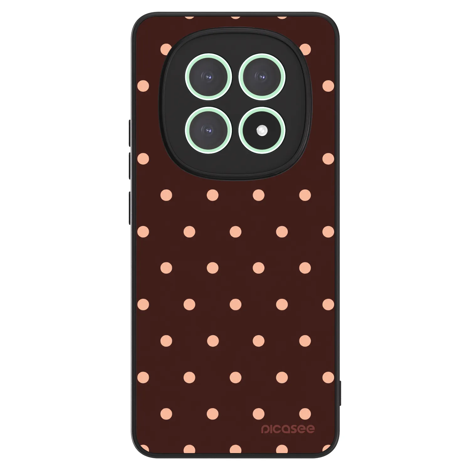Picasee ULTIMATE CASE pro Xiaomi Redmi Note 15 5G - Peach Dots & Chocolate