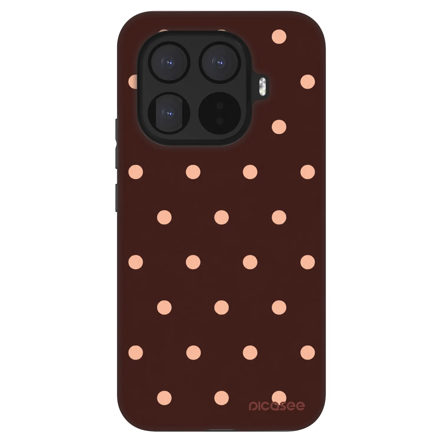 Picasee Fashion Case pre Xiaomi 15T Pro - Peach Dots & Chocolate