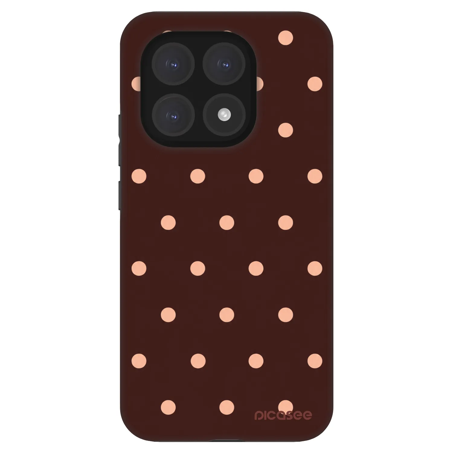 Picasee Fashion Case pre Xiaomi 15T - Peach Dots & Chocolate
