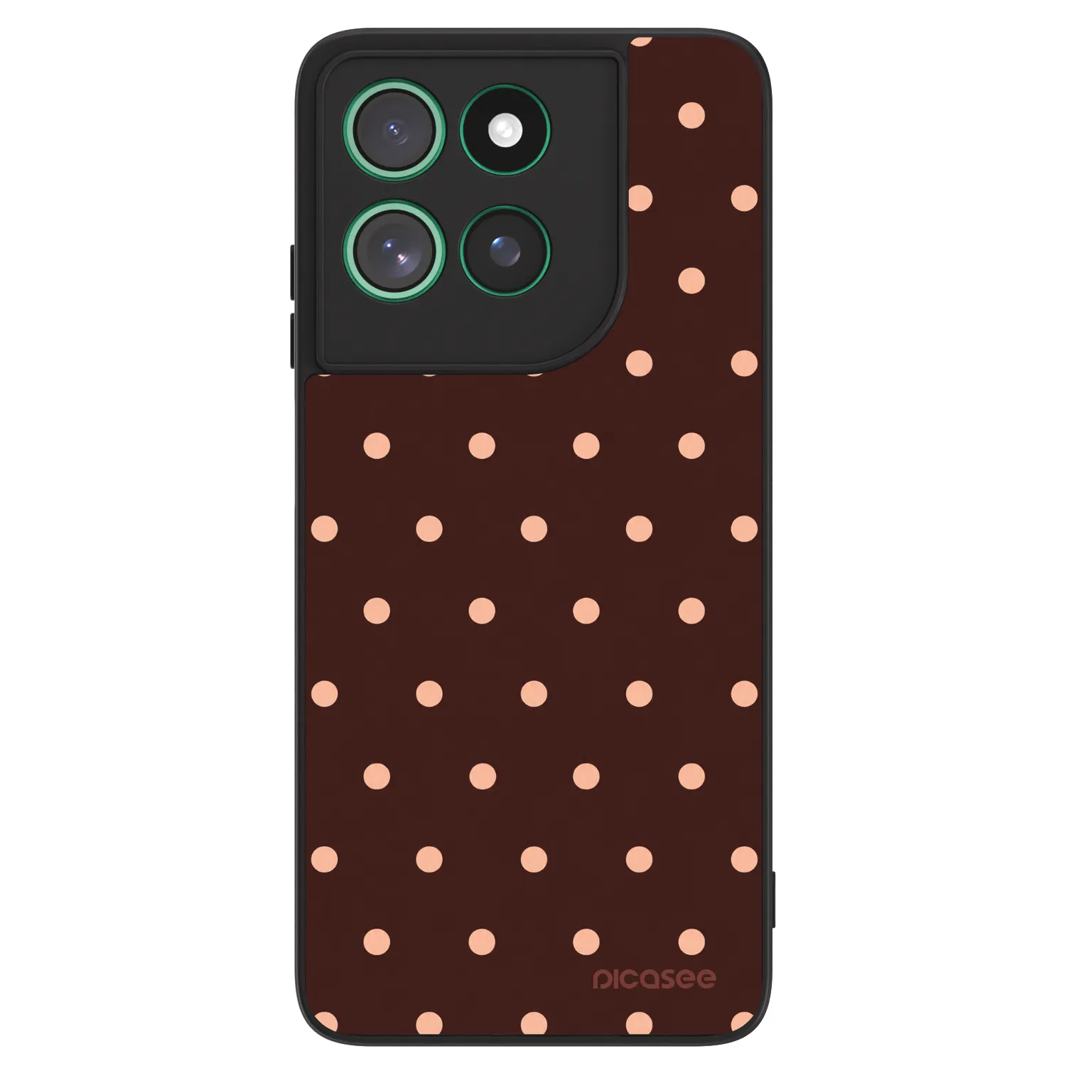 Picasee ULTIMATE CASE pro Motorola Moto G57 Power - Peach Dots & Chocolate