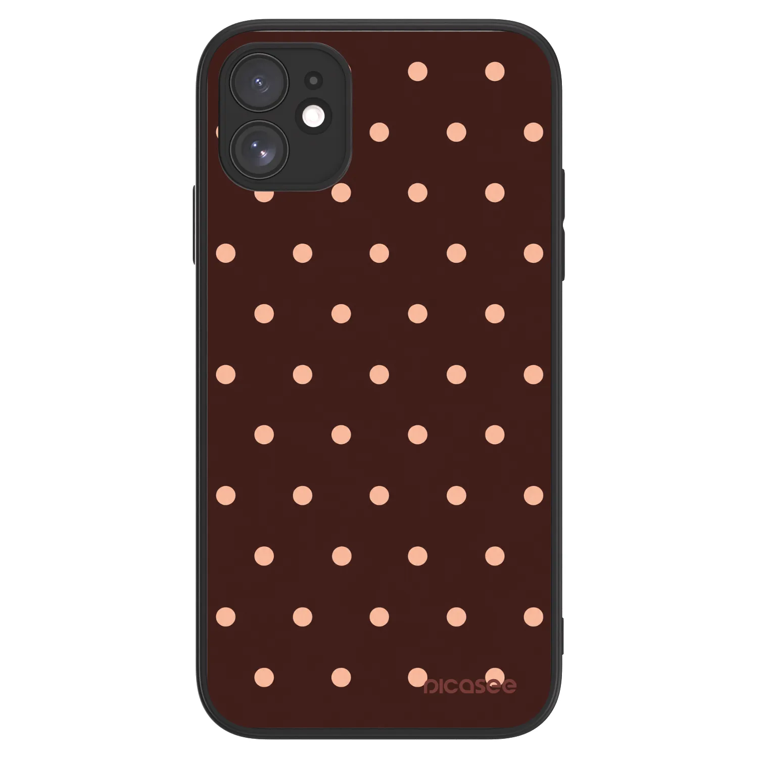 Picasee ULTIMATE CASE pro Apple iPhone 11 - Peach Dots & Chocolate