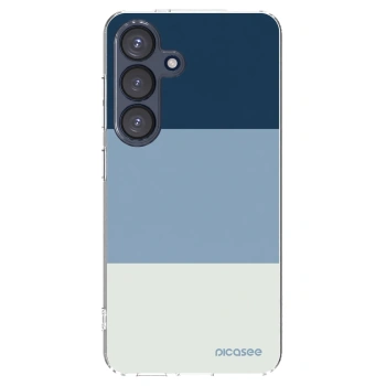 Picasee silikónový prehľadný obal pre Samsung Galaxy S25 5G - Coastal Blue