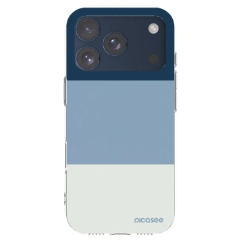 Picasee silikónový prehľadný obal pre Apple iPhone 17 Pro - Coastal Blue
