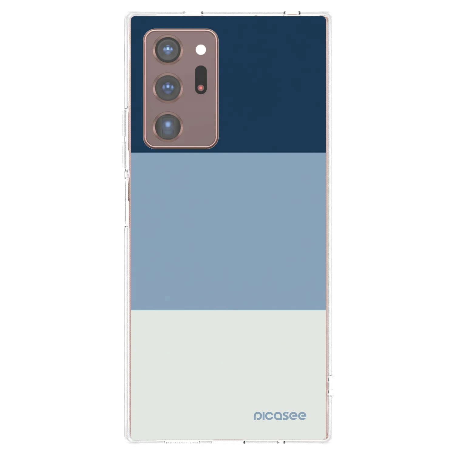 Picasee silikónový prehľadný obal pre Samsung Galaxy Note 20 Ultra - Coastal Blue