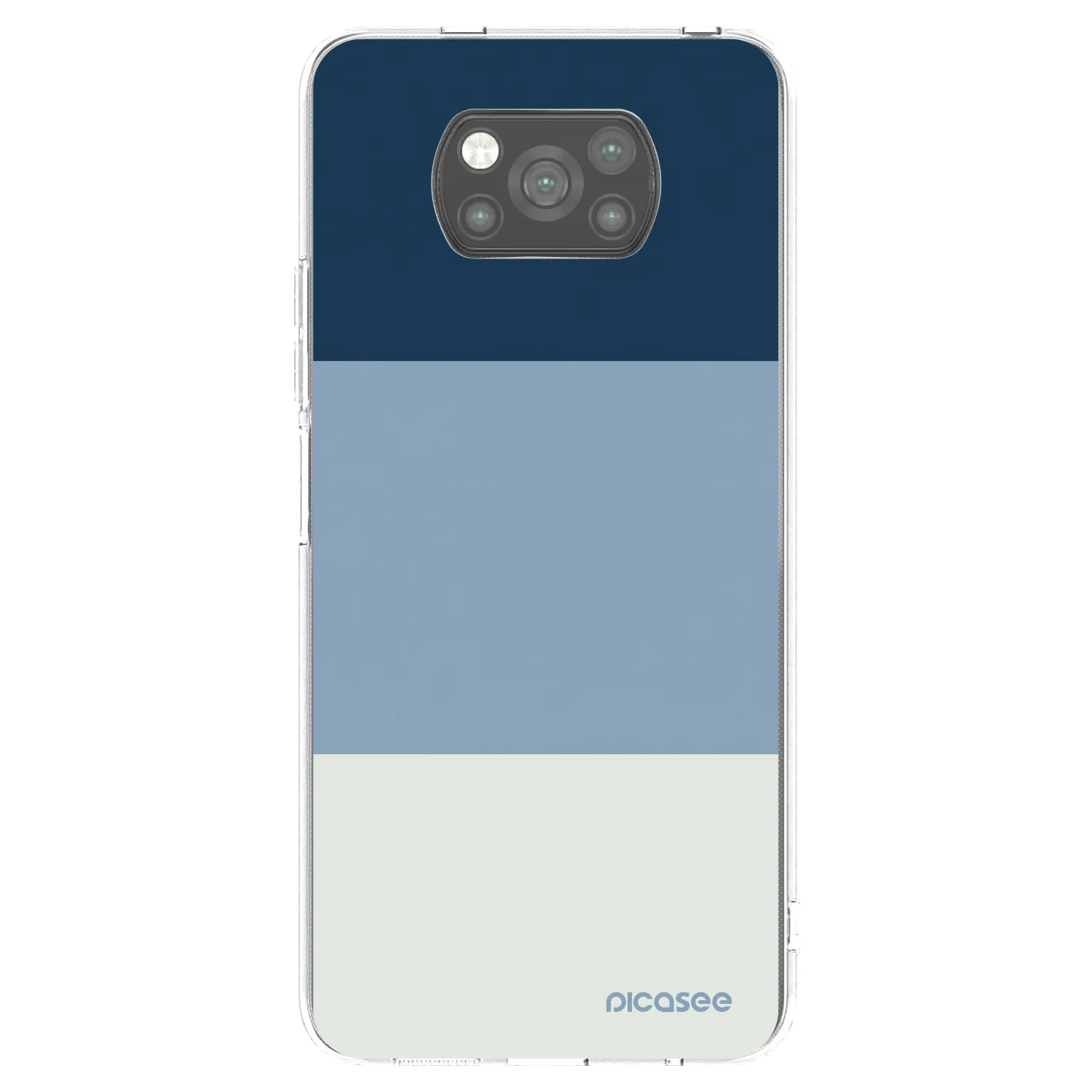 Picasee silikónový čierny obal pre Xiaomi Poco X3 - Coastal Blue