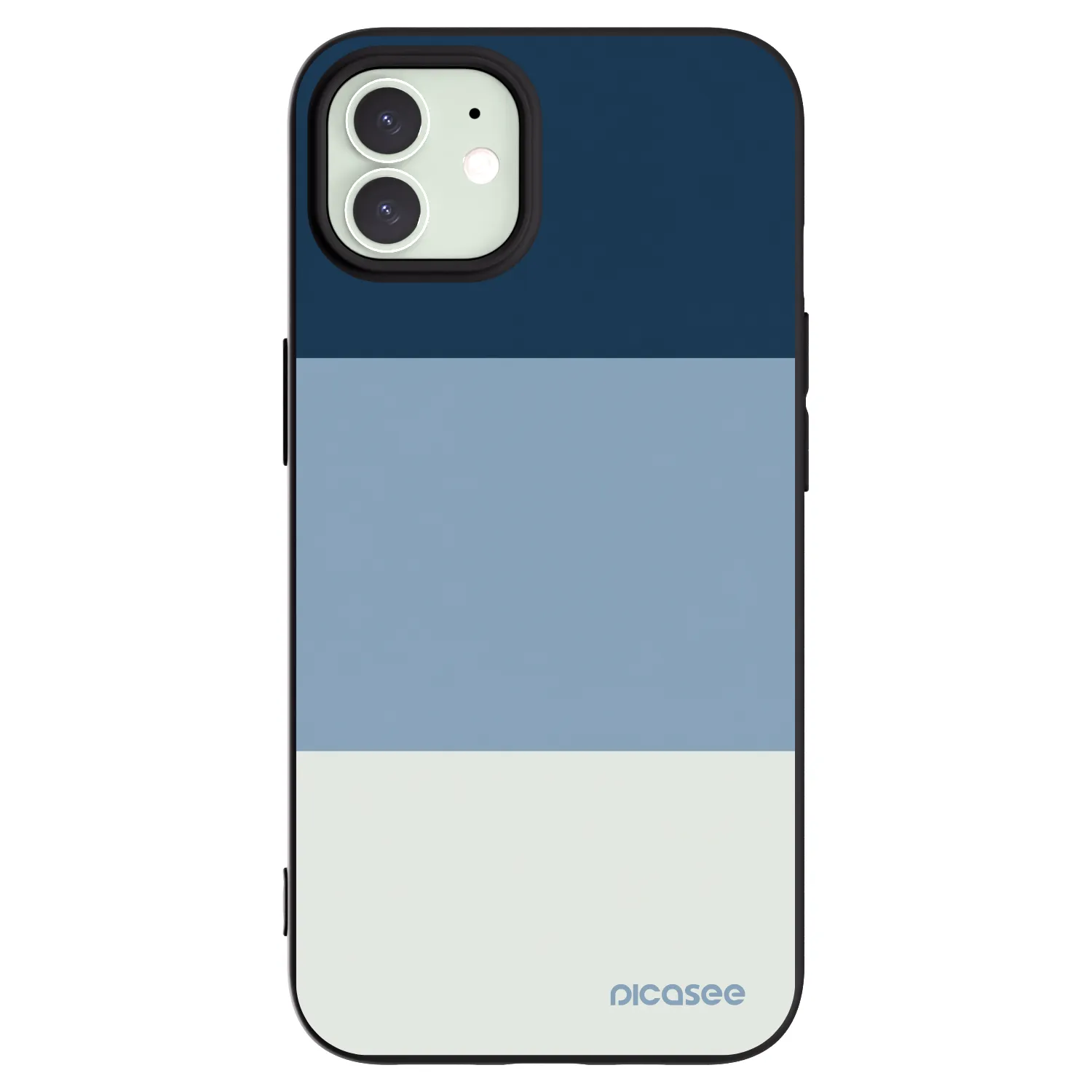Picasee silikónový čierny obal pre Apple iPhone 12 - Coastal Blue