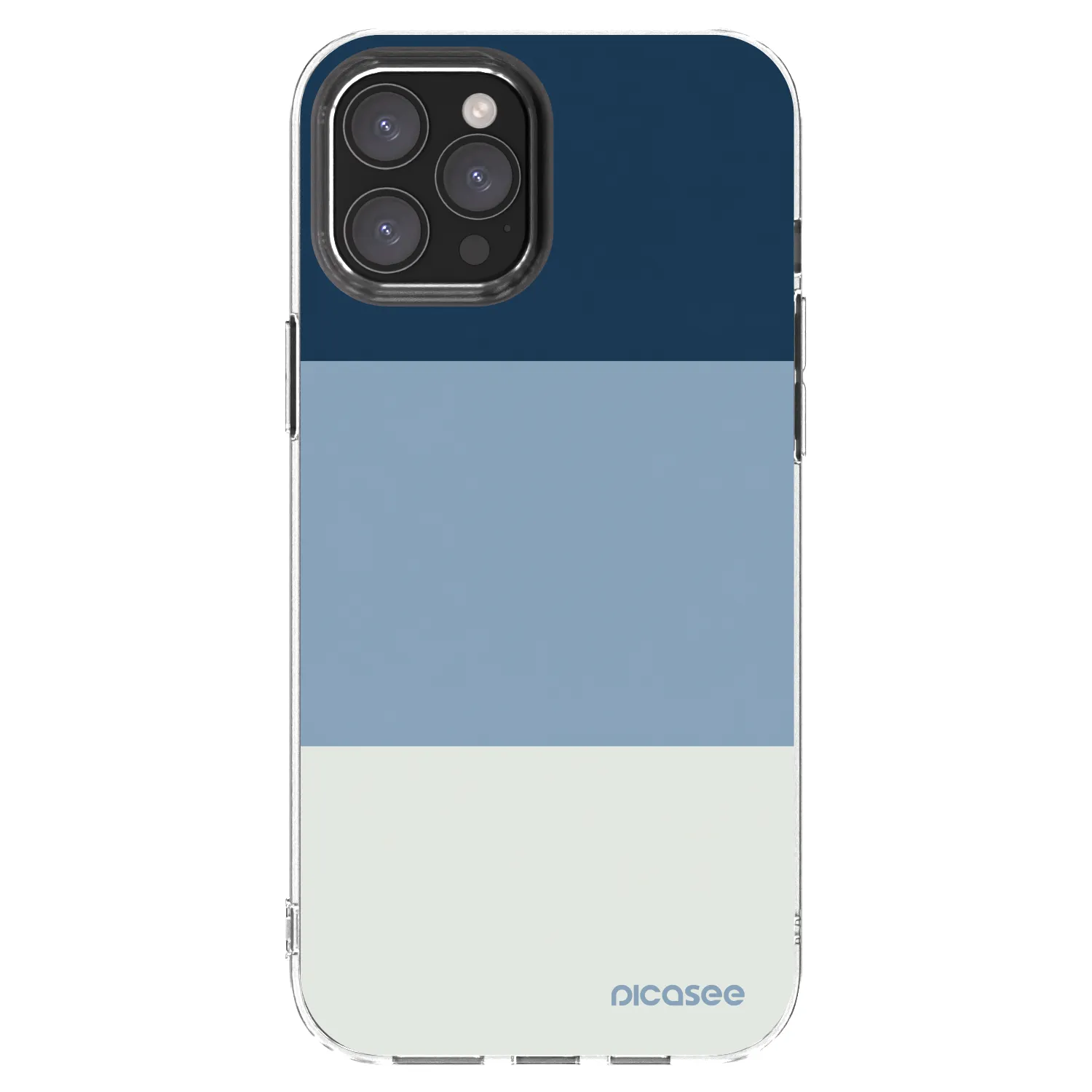 Picasee silikónový prehľadný obal pre Apple iPhone 12 Pro Max - Coastal Blue