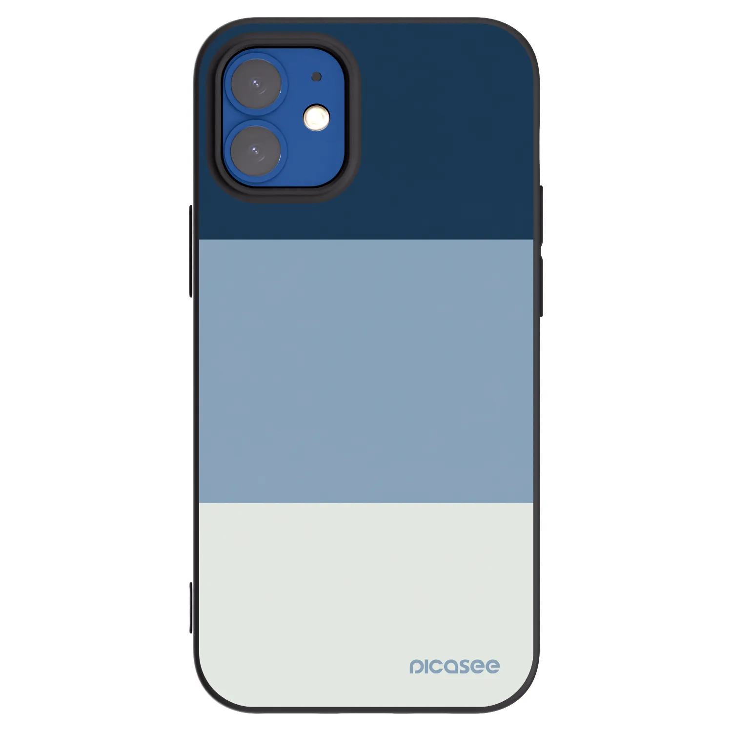 Picasee silikónový čierny obal pre Apple iPhone 12 mini - Coastal Blue