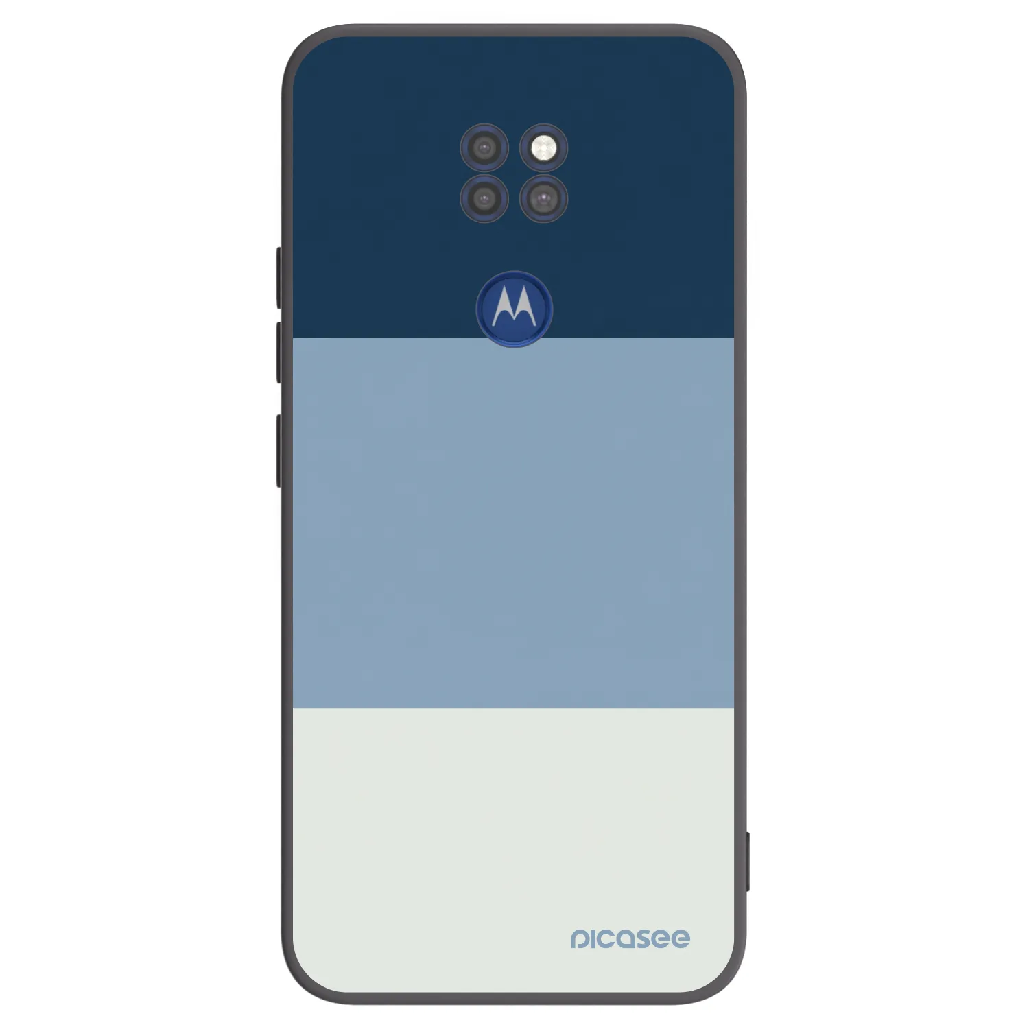 Picasee silikónový čierny obal pre Motorola Moto G9 Play - Coastal Blue