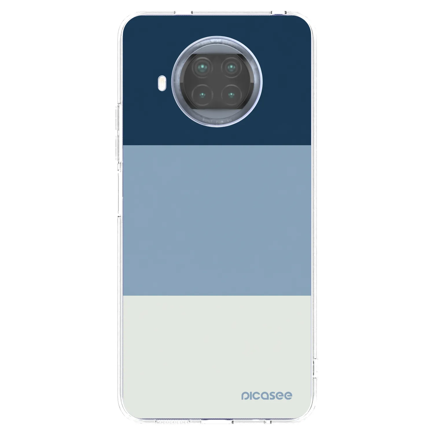 Picasee silikónový prehľadný obal pre Xiaomi Mi 10T Lite - Coastal Blue