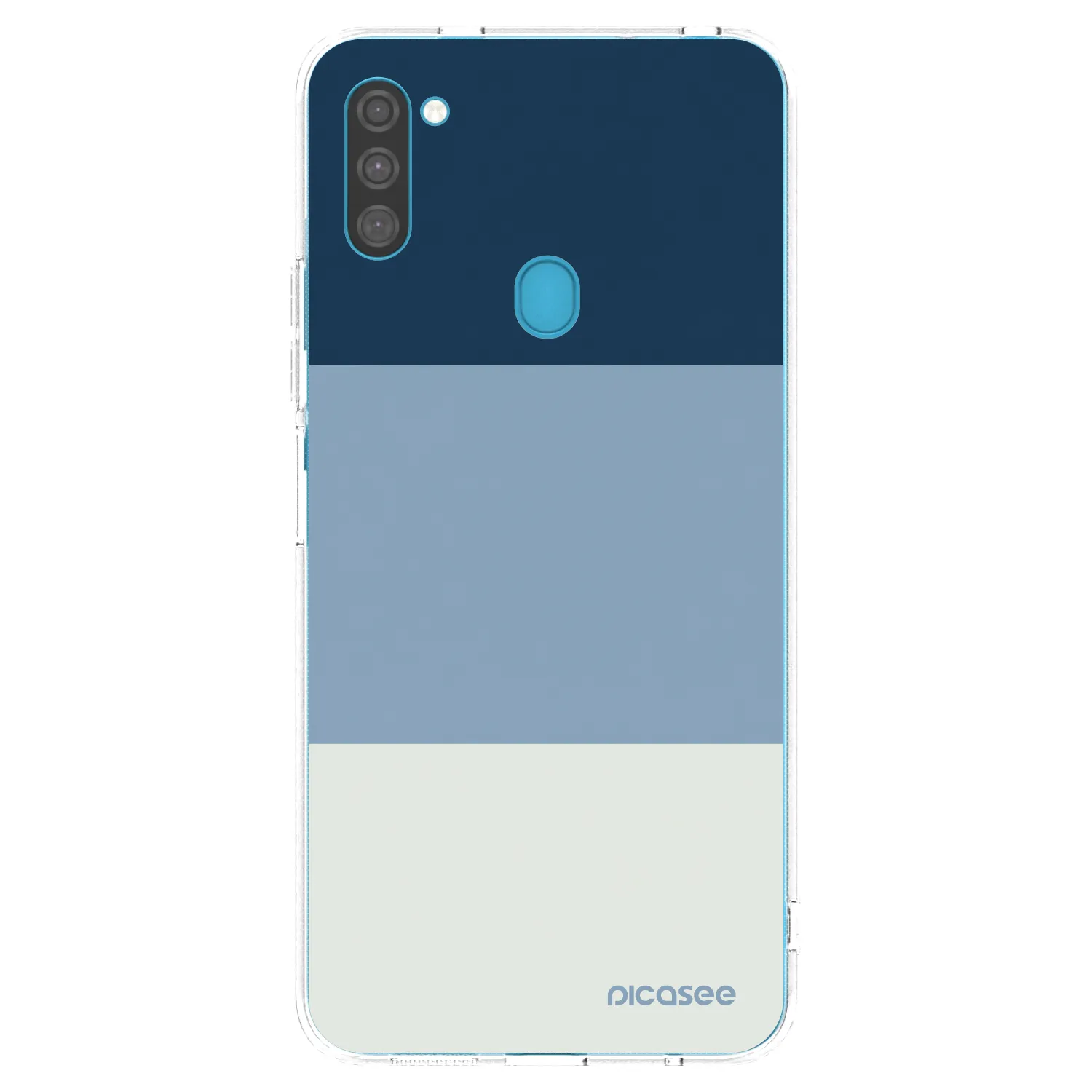 Picasee silikónový prehľadný obal pre Samsung Galaxy M11 - Coastal Blue