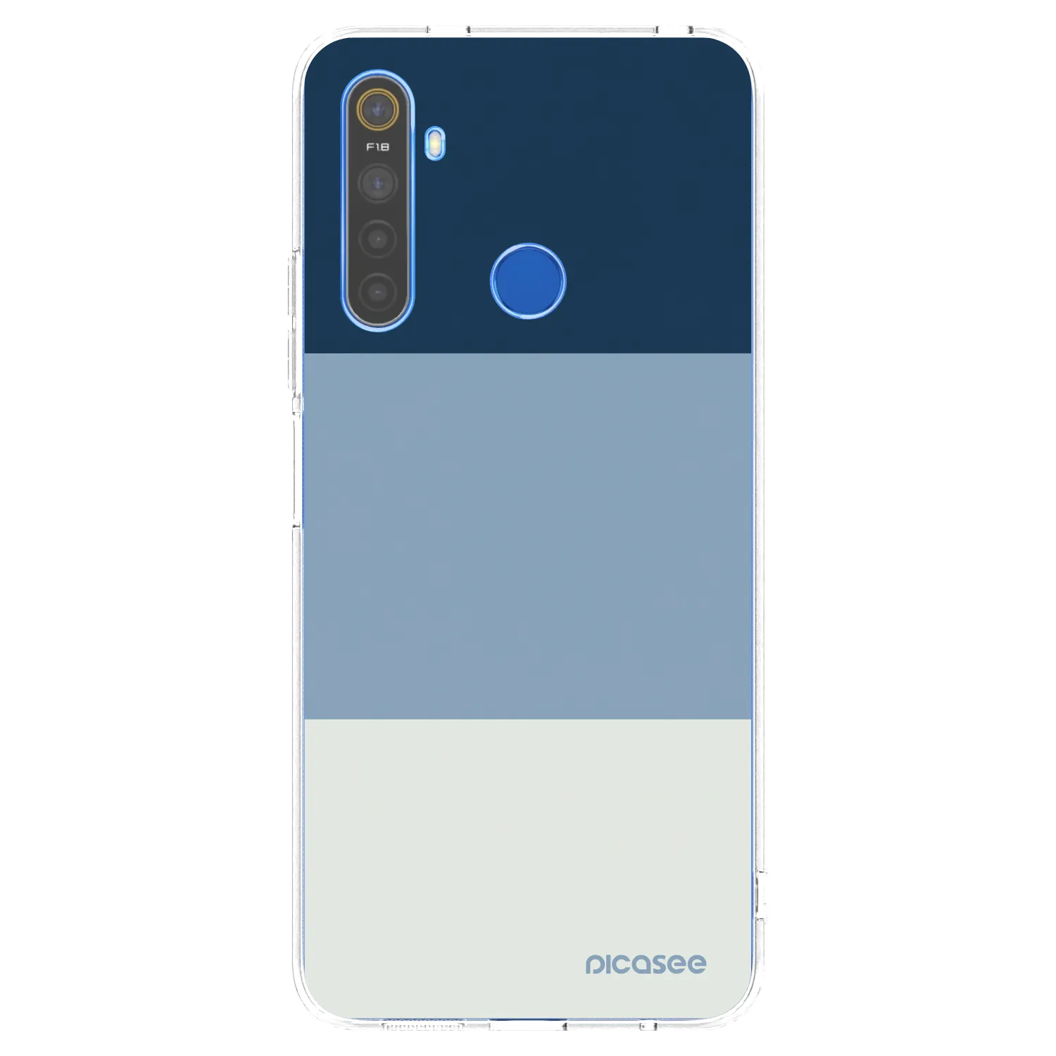 Picasee silikónový prehľadný obal pre Realme 5 - Coastal Blue