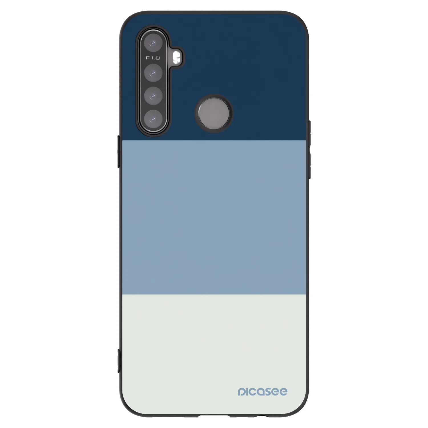 Picasee silikónový čierny obal pre Realme 5 - Coastal Blue