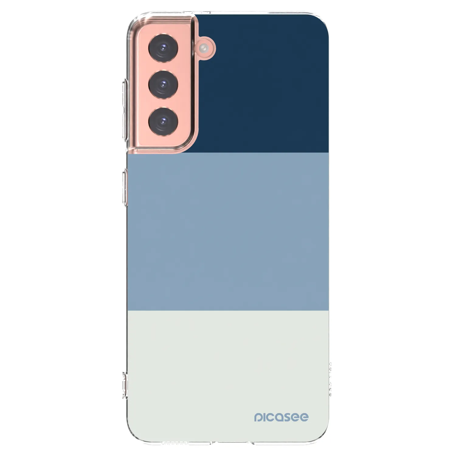 Picasee silikónový prehľadný obal pre Samsung Galaxy S21 5G G991B - Coastal Blue