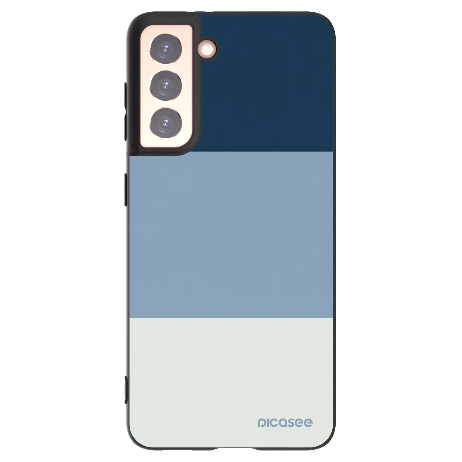 Picasee silikónový čierny obal pre Samsung Galaxy S21 5G G991B - Coastal Blue