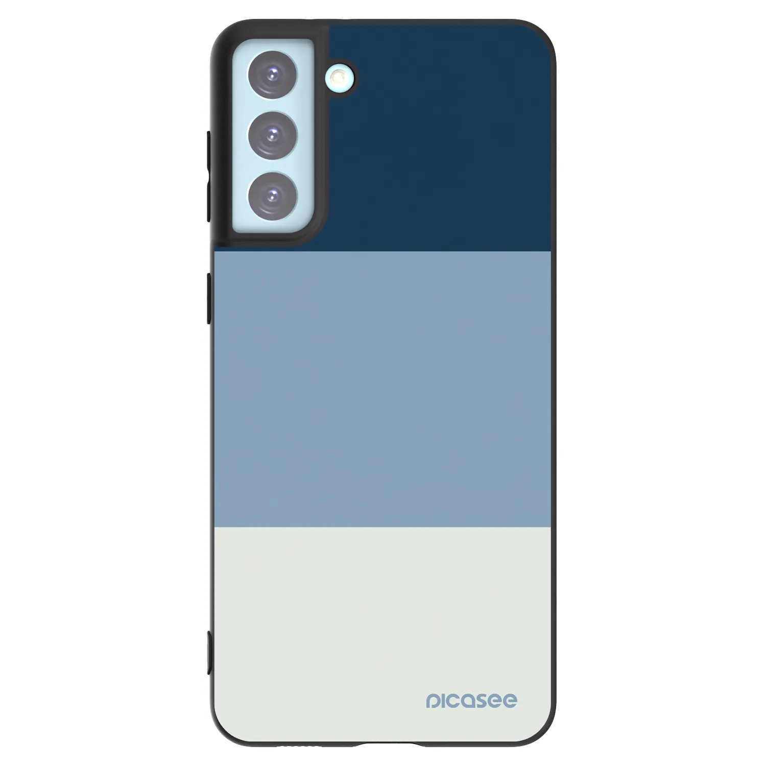Picasee silikónový čierny obal pre Samsung Galaxy S21+ 5G G996F - Coastal Blue