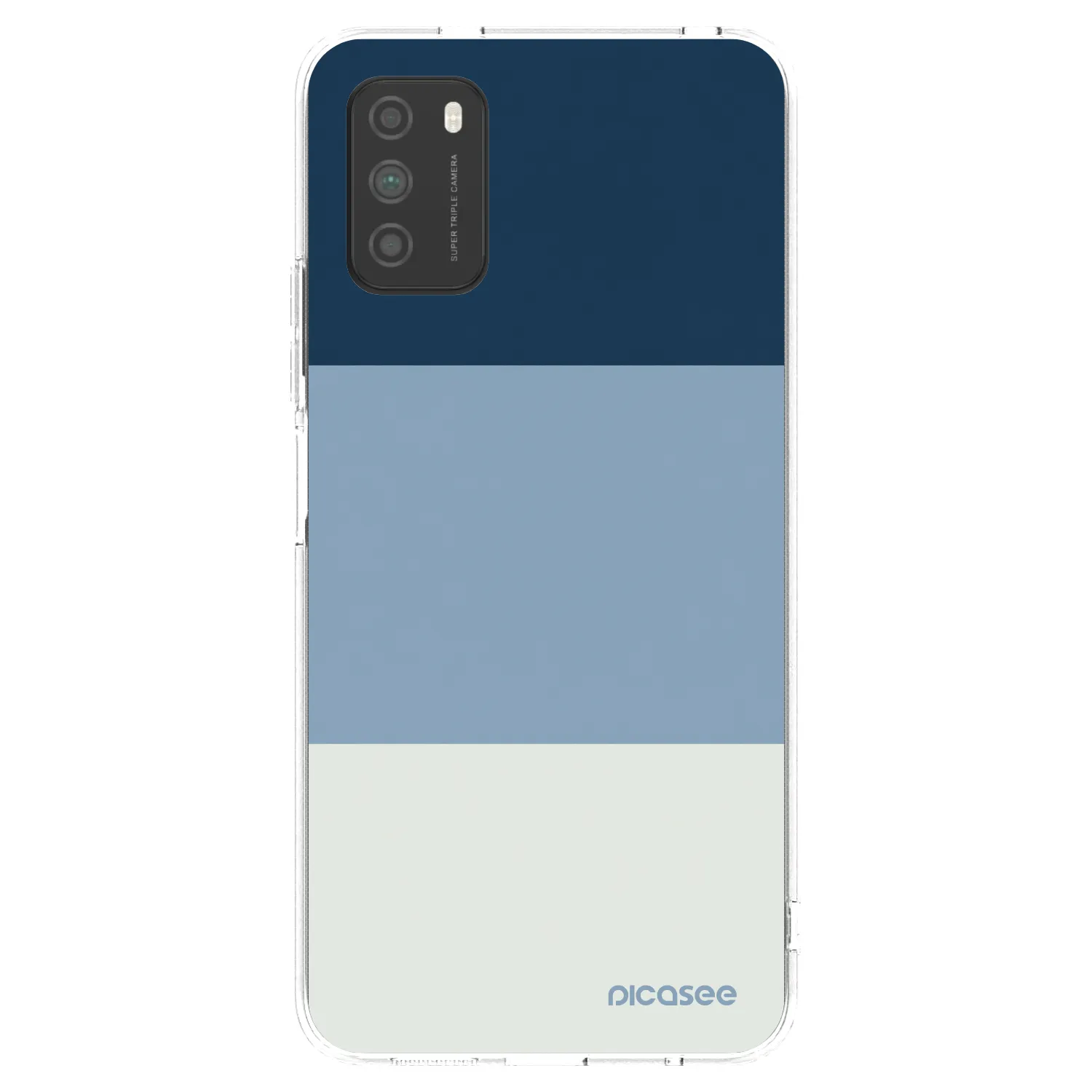 Picasee silikónový prehľadný obal pre Xiaomi Poco M3 - Coastal Blue