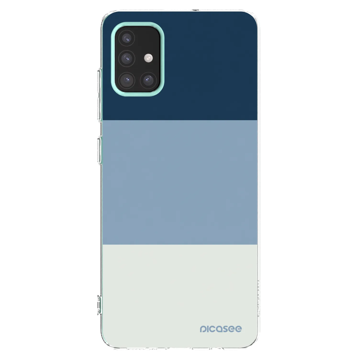Picasee silikónový prehľadný obal pre Samsung Galaxy M31s - Coastal Blue