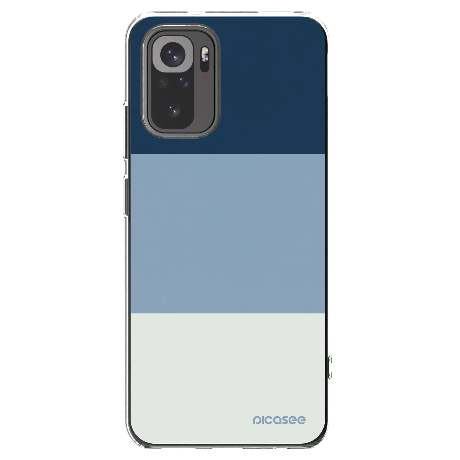 Picasee silikónový prehľadný obal pre Xiaomi Redmi Note 10S - Coastal Blue