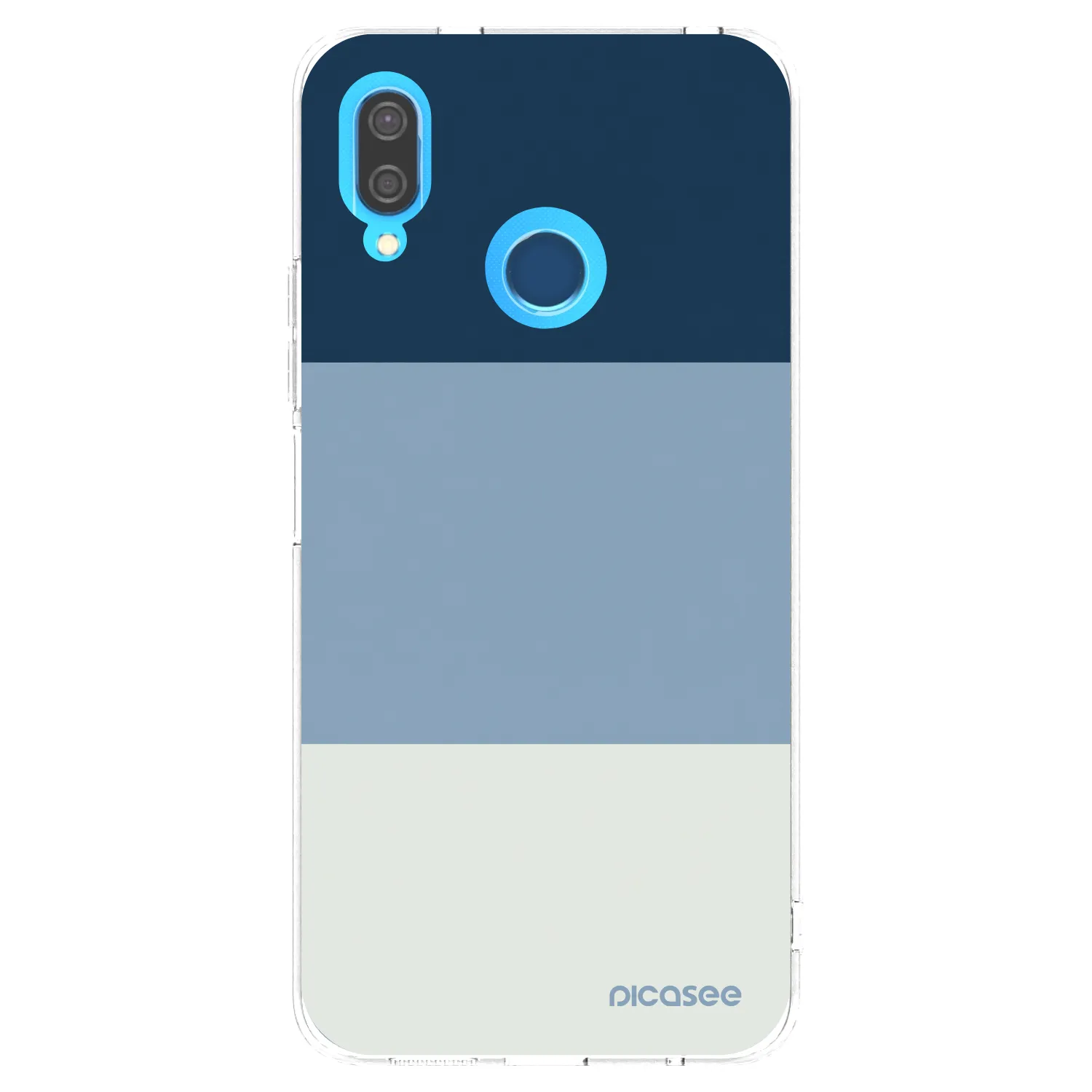 Picasee silikónový prehľadný obal pre Huawei P20 Lite - Coastal Blue