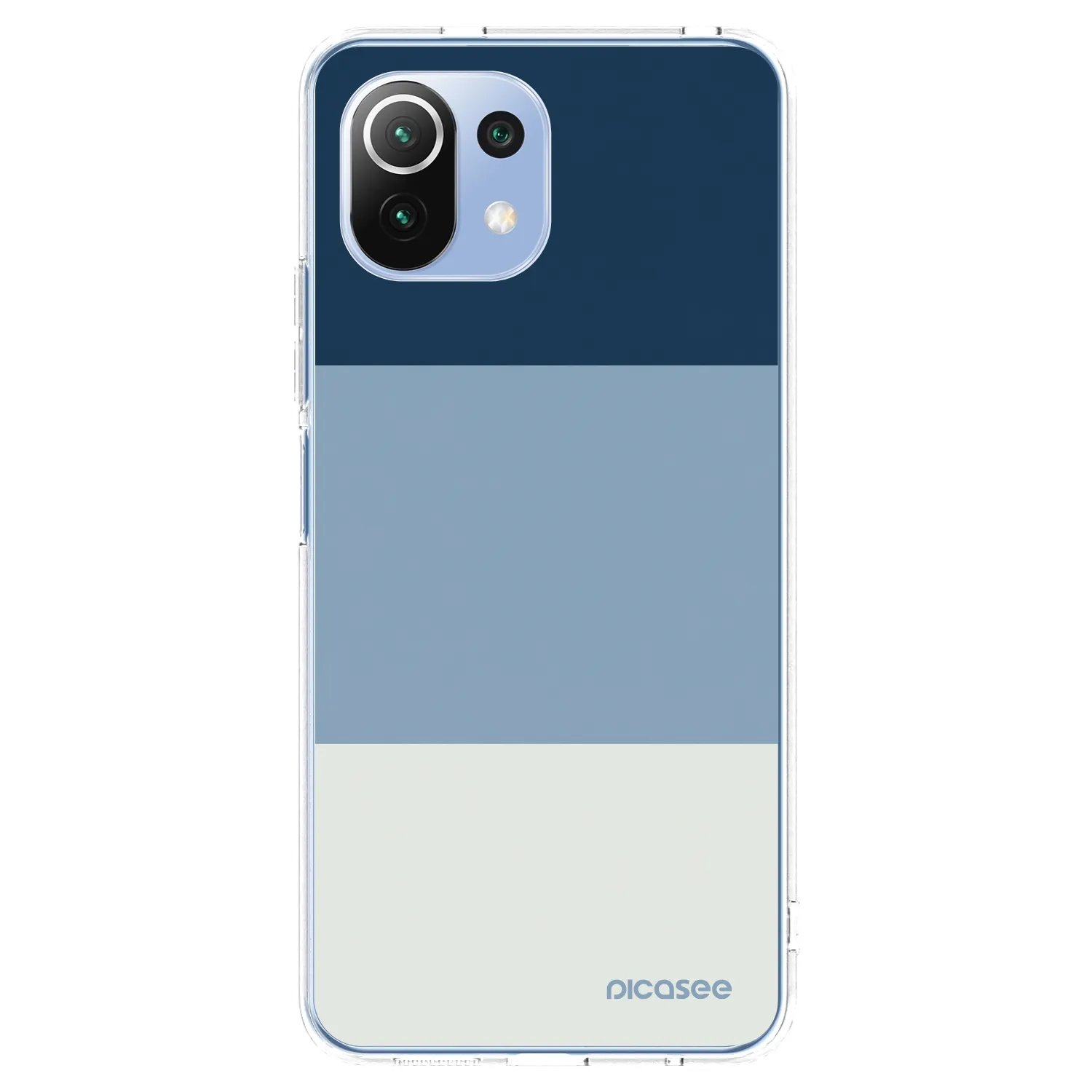 Picasee silikónový prehľadný obal pre Xiaomi Mi 11 Lite - Coastal Blue