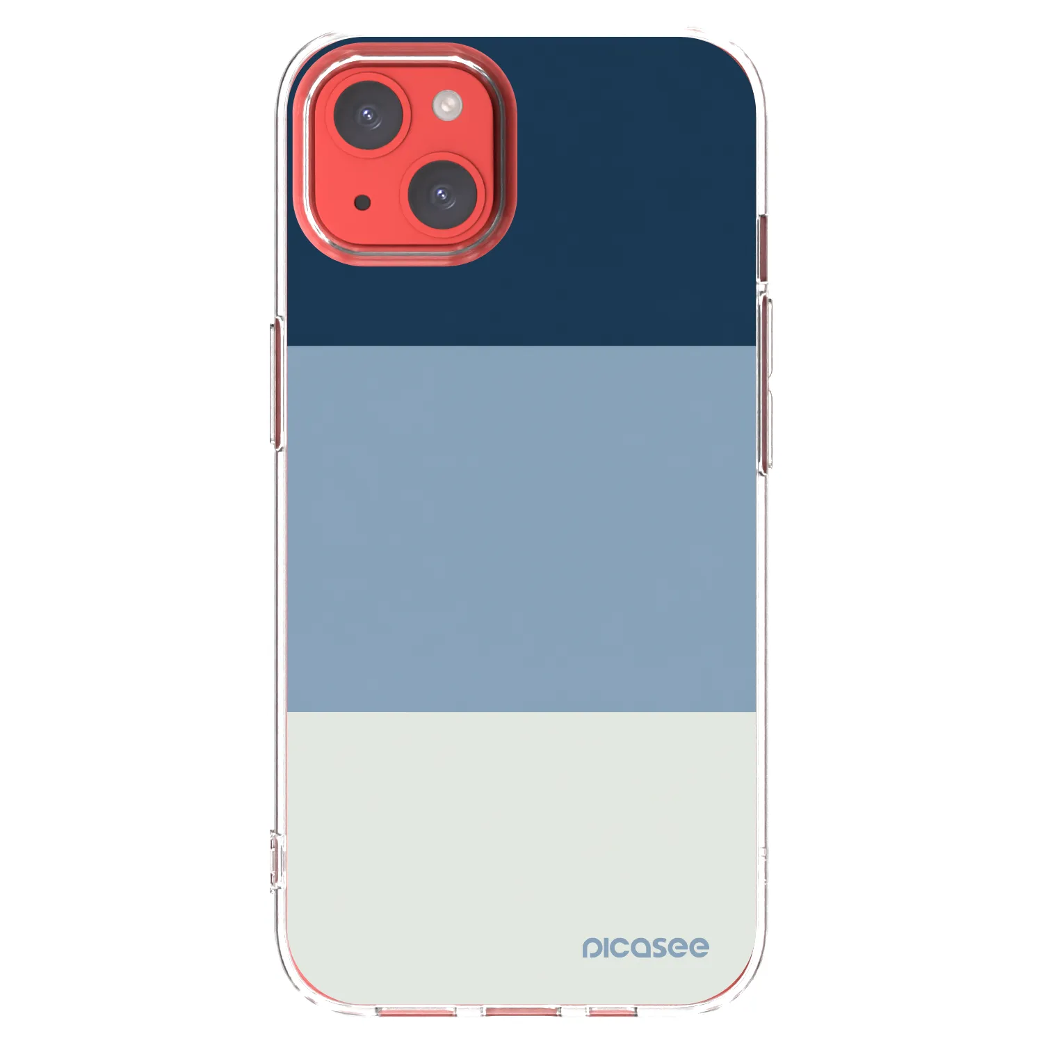 Picasee silikónový prehľadný obal pre Apple iPhone 13 - Coastal Blue