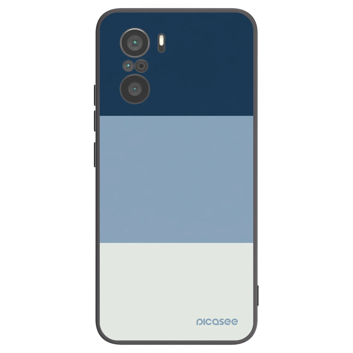 Picasee silikónový čierny obal pre Xiaomi Poco F3 - Coastal Blue
