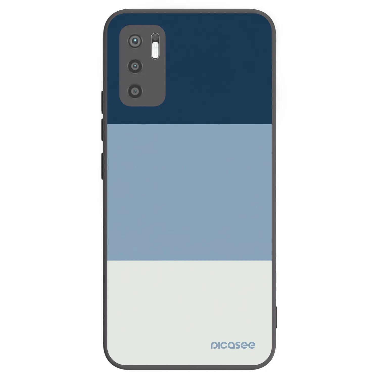 Picasee silikónový čierny obal pre Xiaomi Redmi Note 10 5G - Coastal Blue