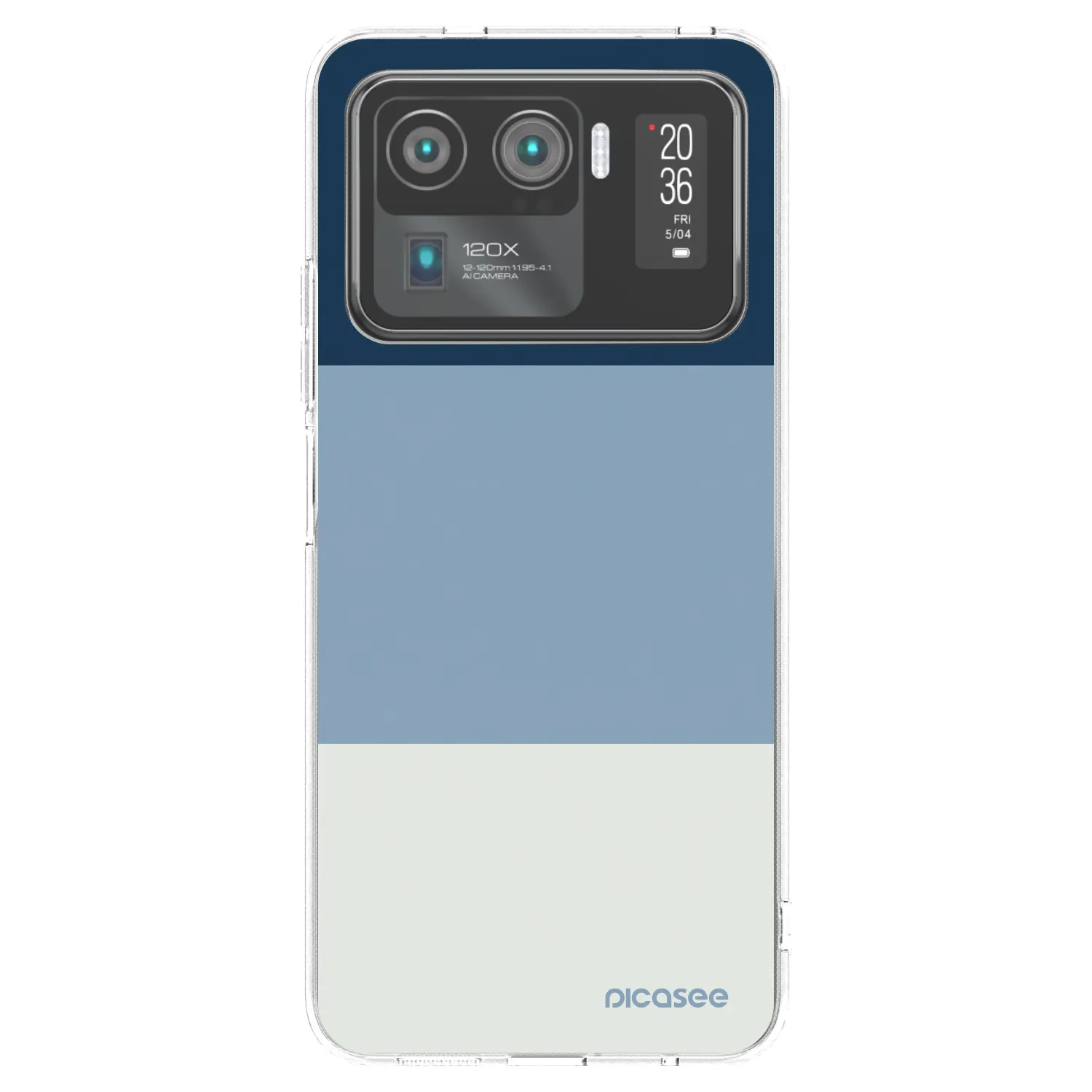 Picasee silikónový prehľadný obal pre Xiaomi Mi 11 Ultra - Coastal Blue